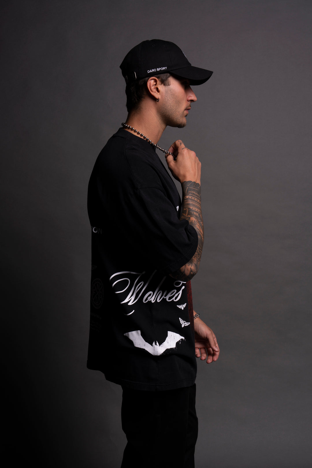 (1 OF 500) The Batman "Premium" Oversized Tee in Black/Red