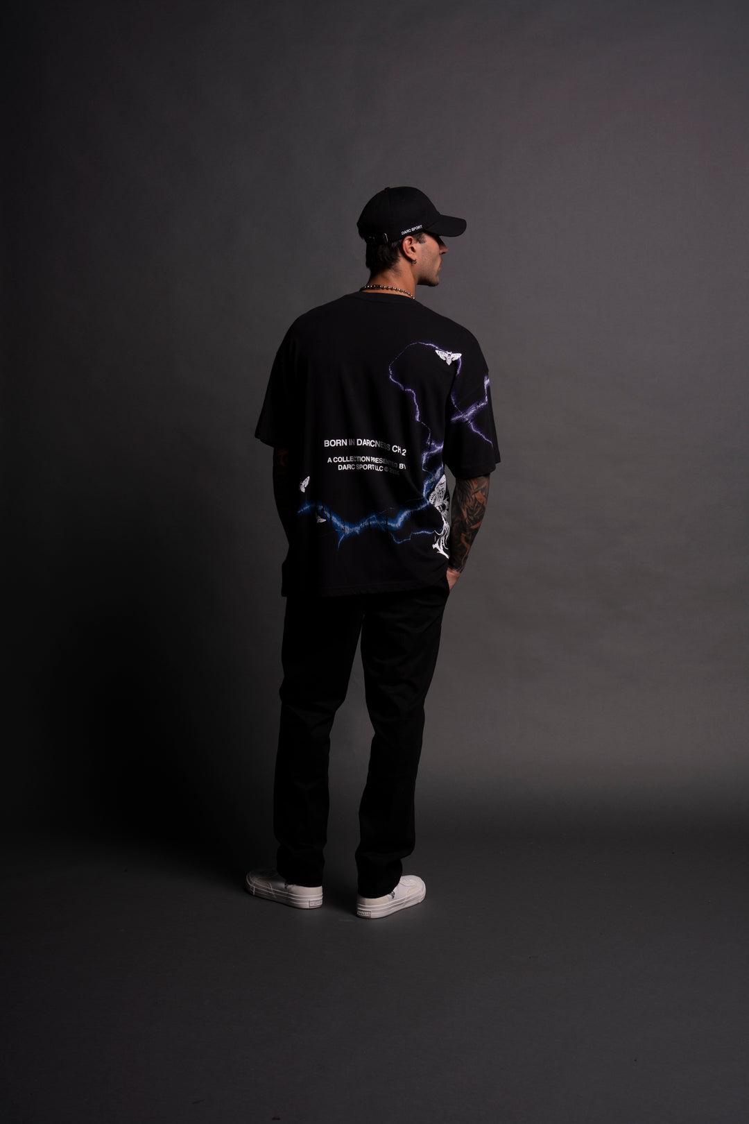 Batman "Side By Side" Oversized Tee in Black