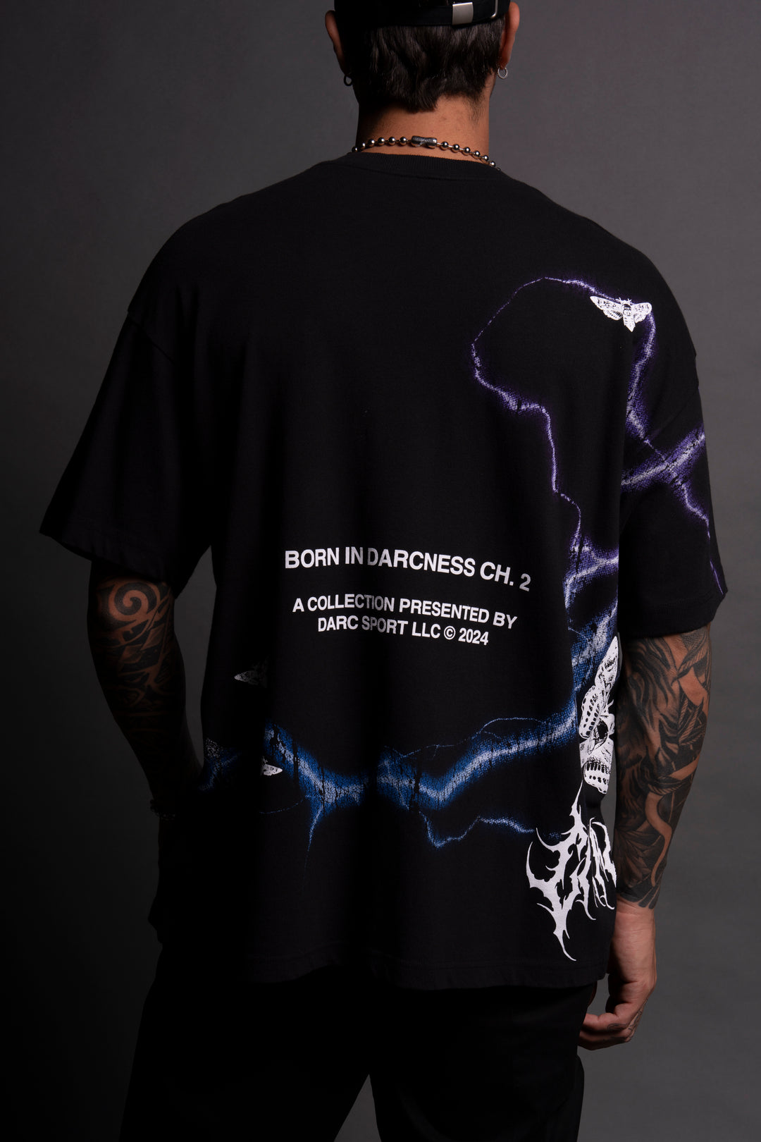 Batman "Side By Side" Oversized Tee in Black