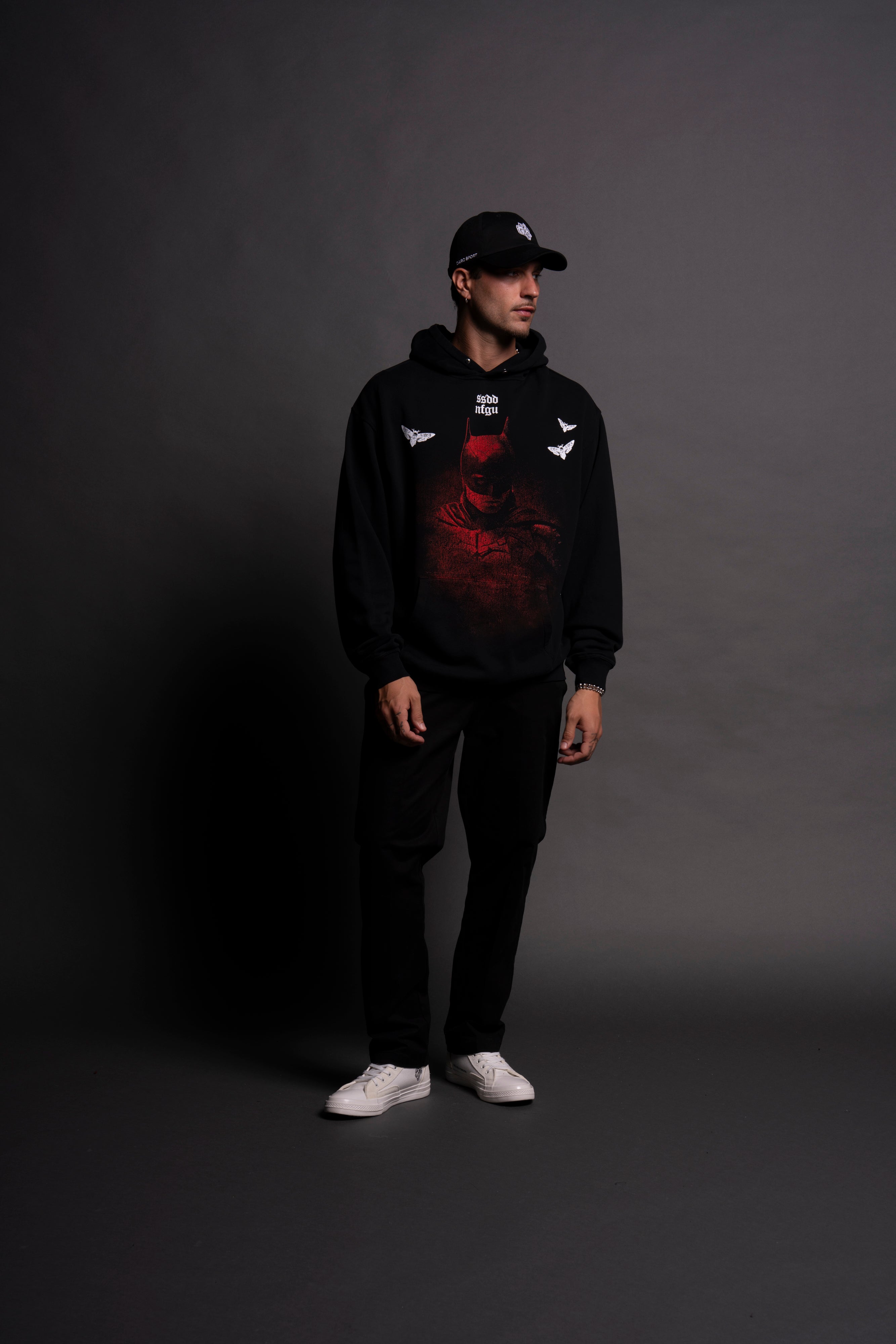 (1 Of 500) The Batman "Pierce" Hoodie in Black
