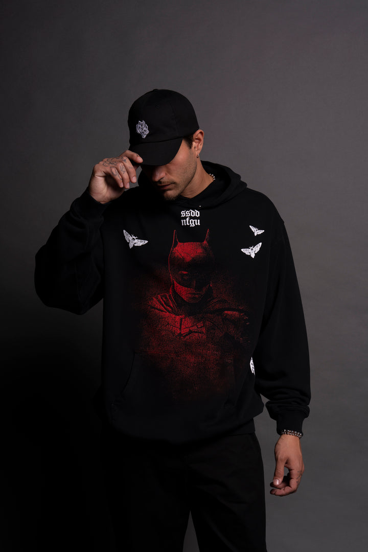 (1 Of 500) The Batman "Pierce" Hoodie in Black