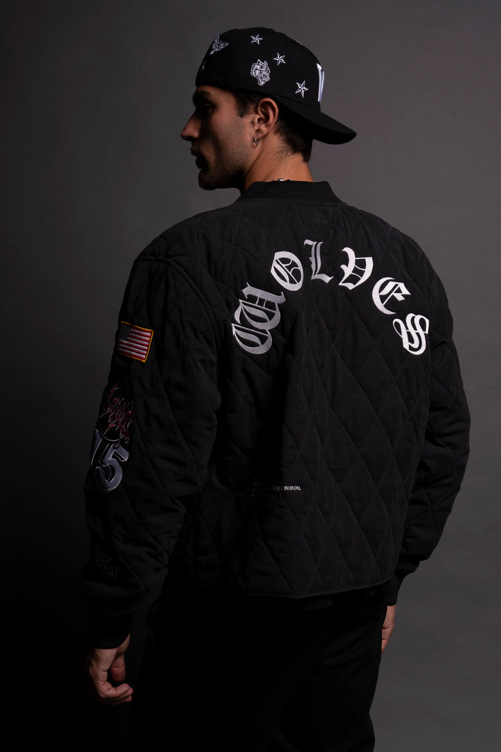 Our Crew Boxy Darco Quilted Jacket in Black