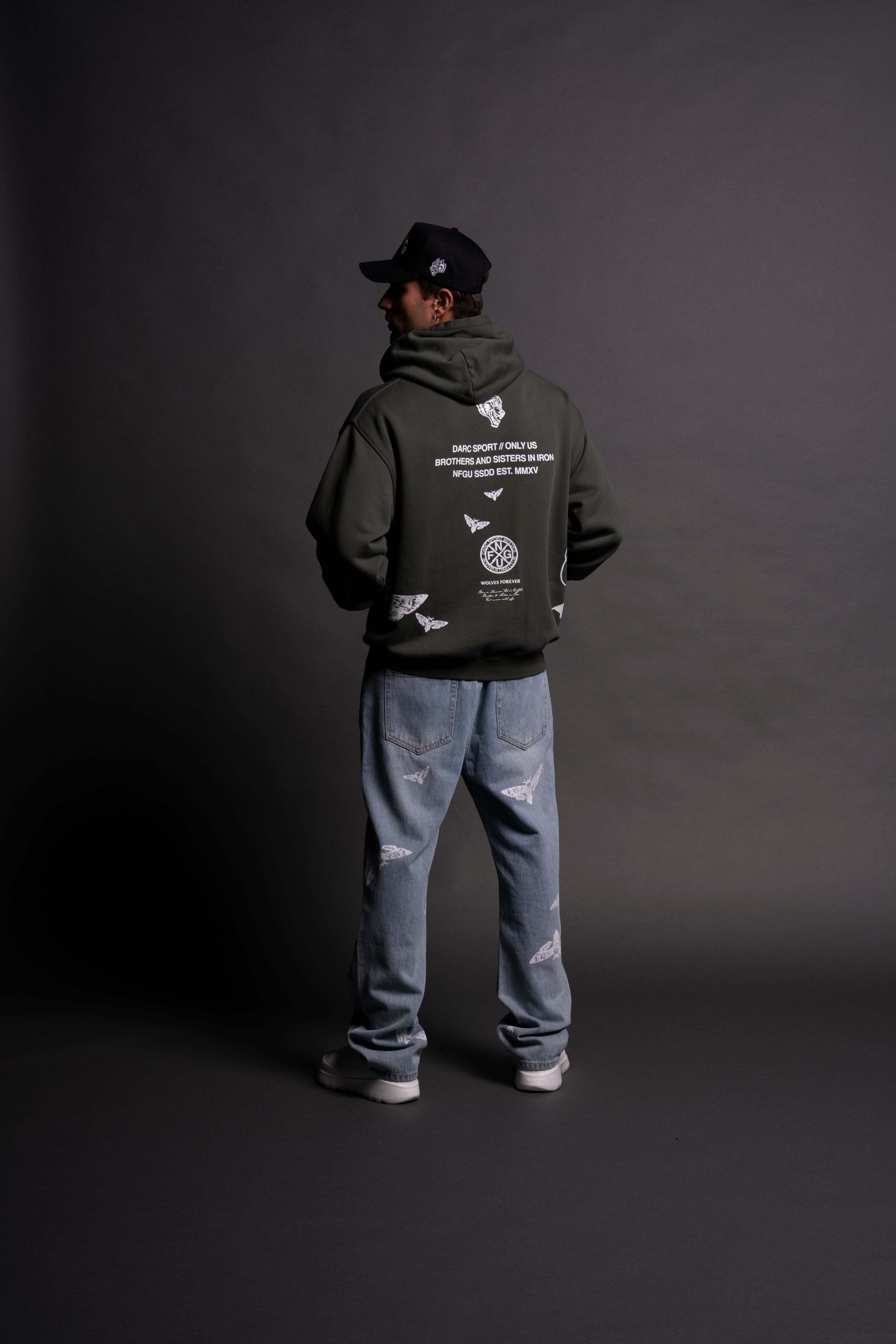 (1 Of 500) The Batman "Pierce" Hoodie in Green Ivy