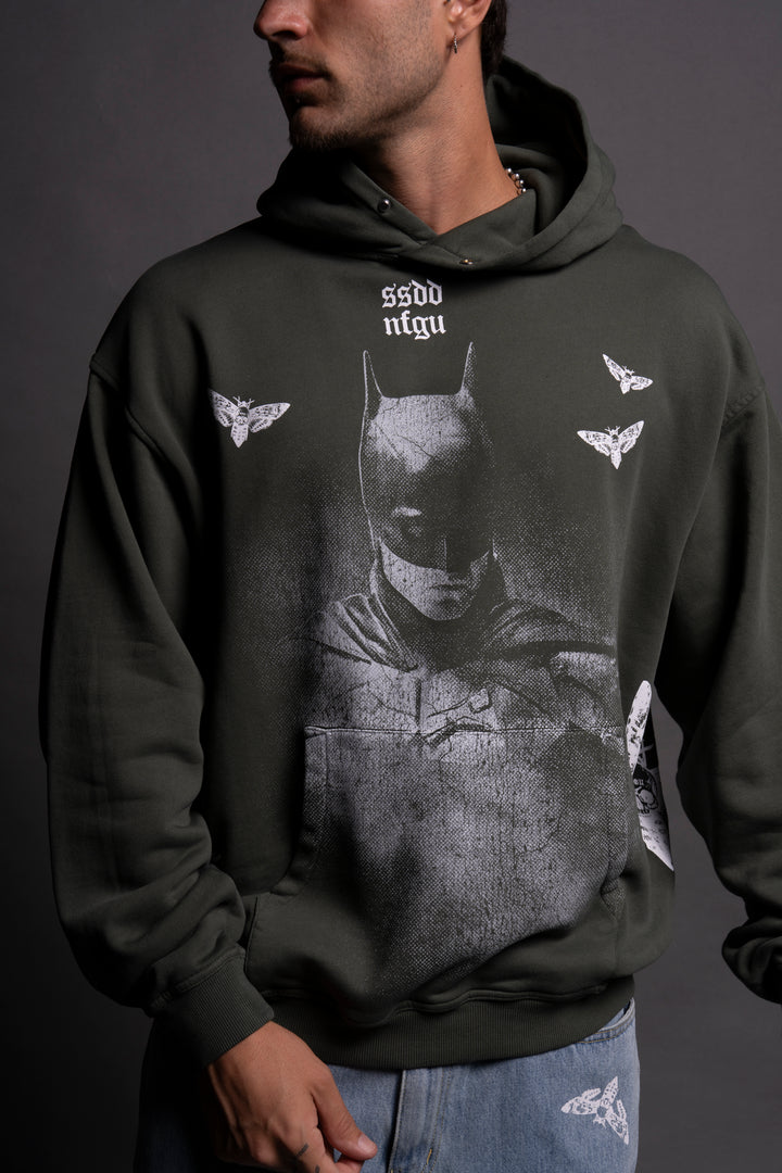 (1 Of 500) The Batman "Pierce" Hoodie in Green Ivy