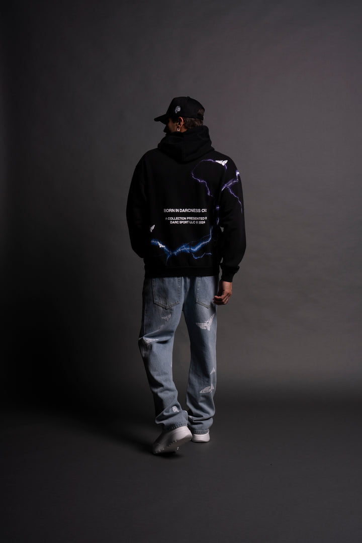 Batman "Side-By-Side" Bishop Hoodie in Black