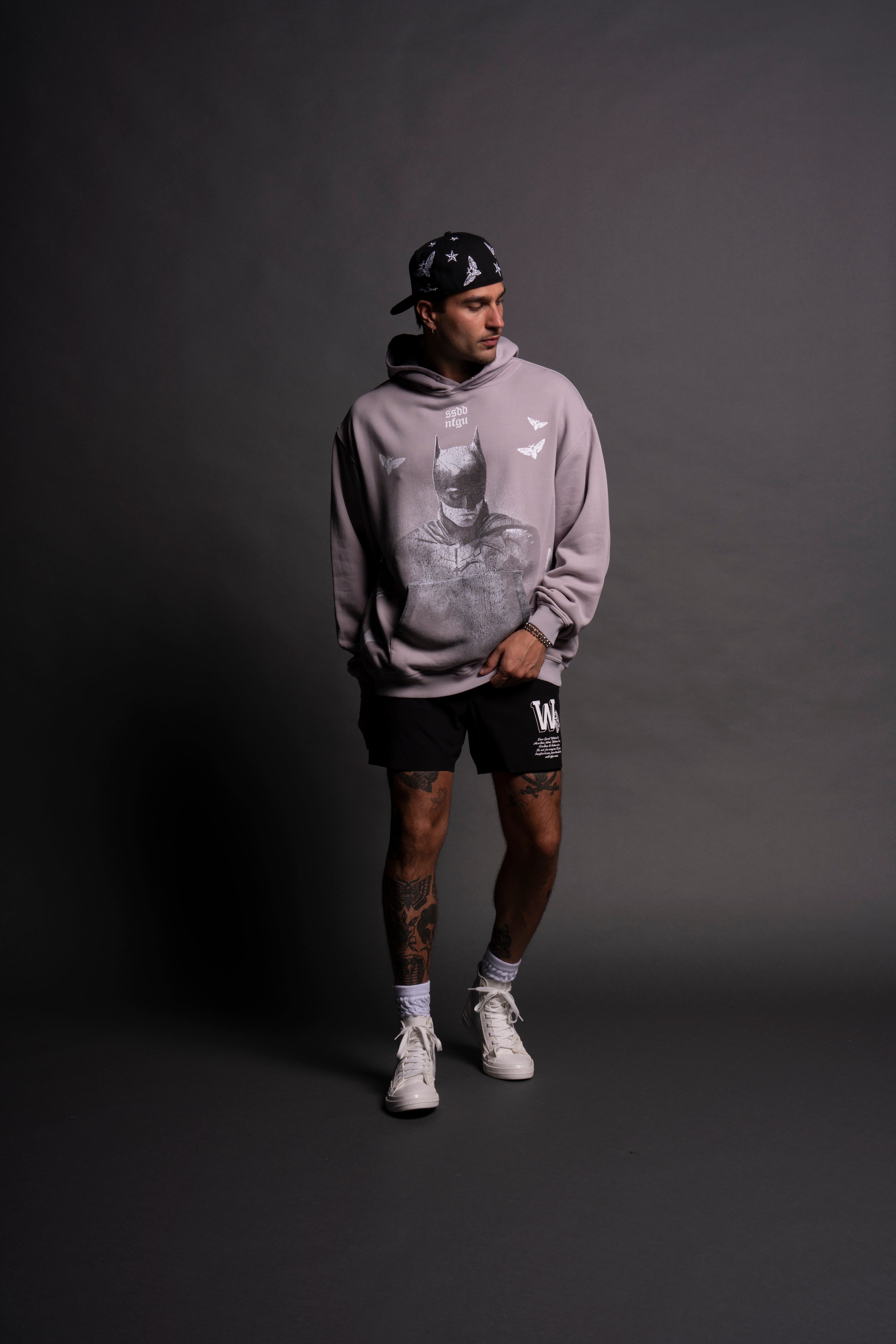 (1 Of 500) The Batman "Pierce" Hoodie in Quartz