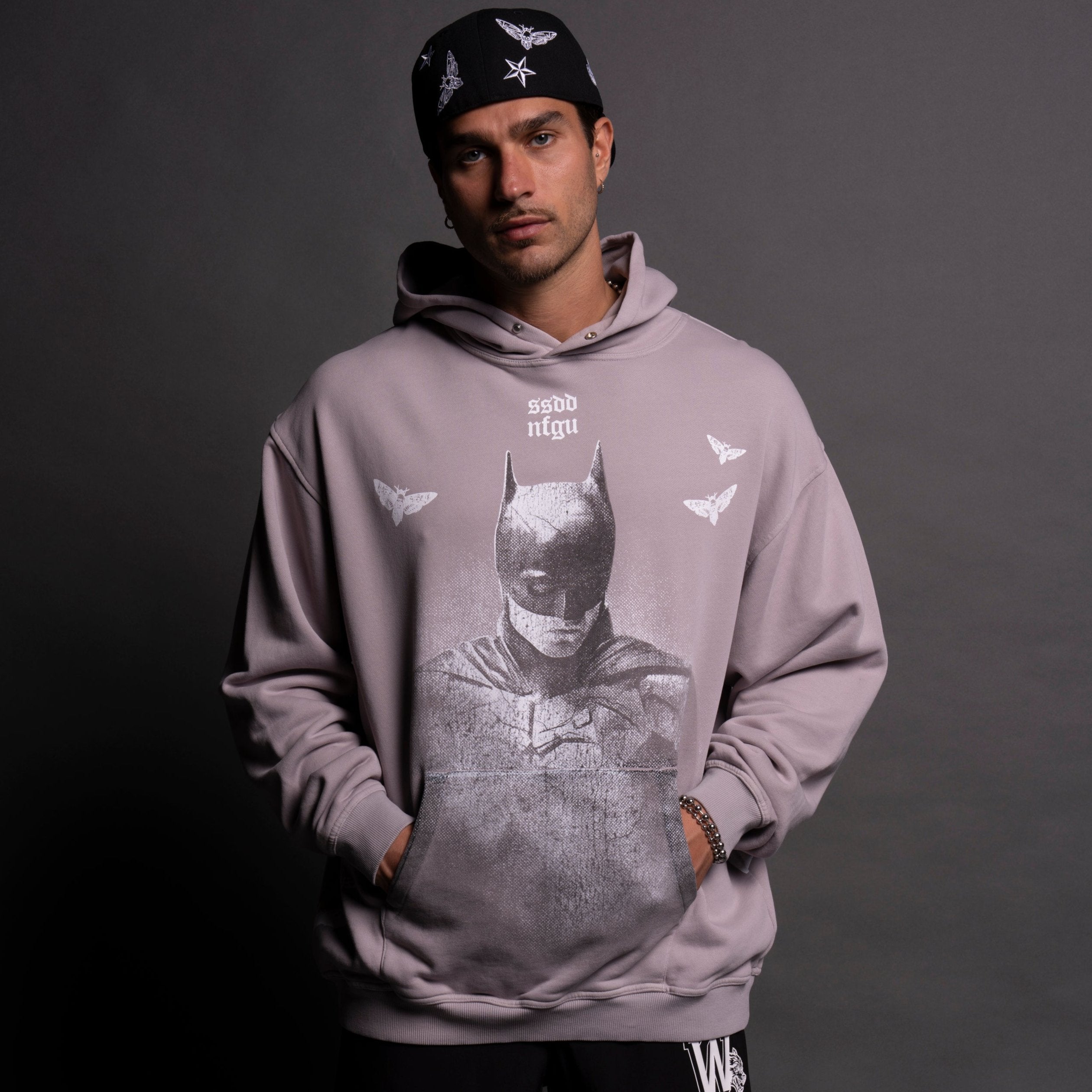 (1 Of 500) The Batman "Pierce" Hoodie in Quartz