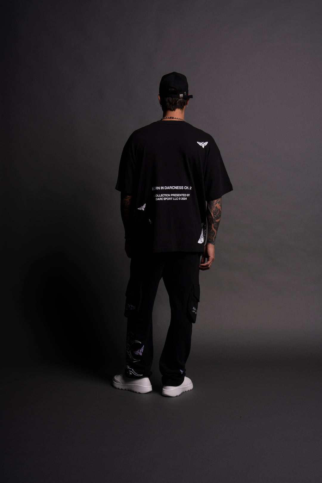 Bane "Side By Side" Oversized Tee in Black