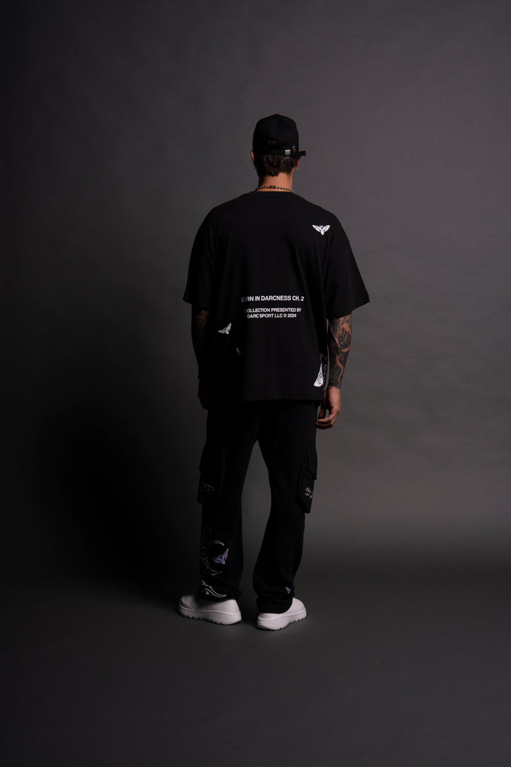 Bane "Side By Side" Oversized Tee in Black