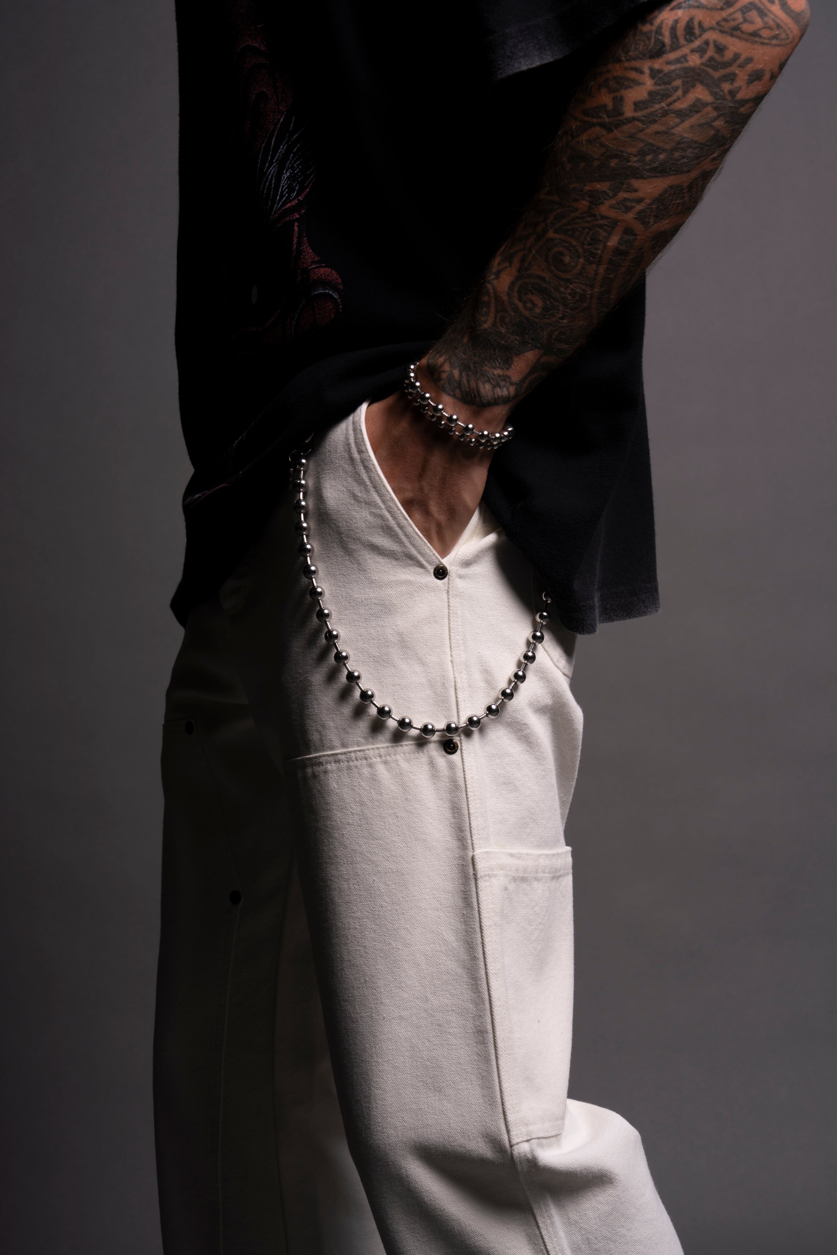 Chopper Hoffa Flare Pants in Cream