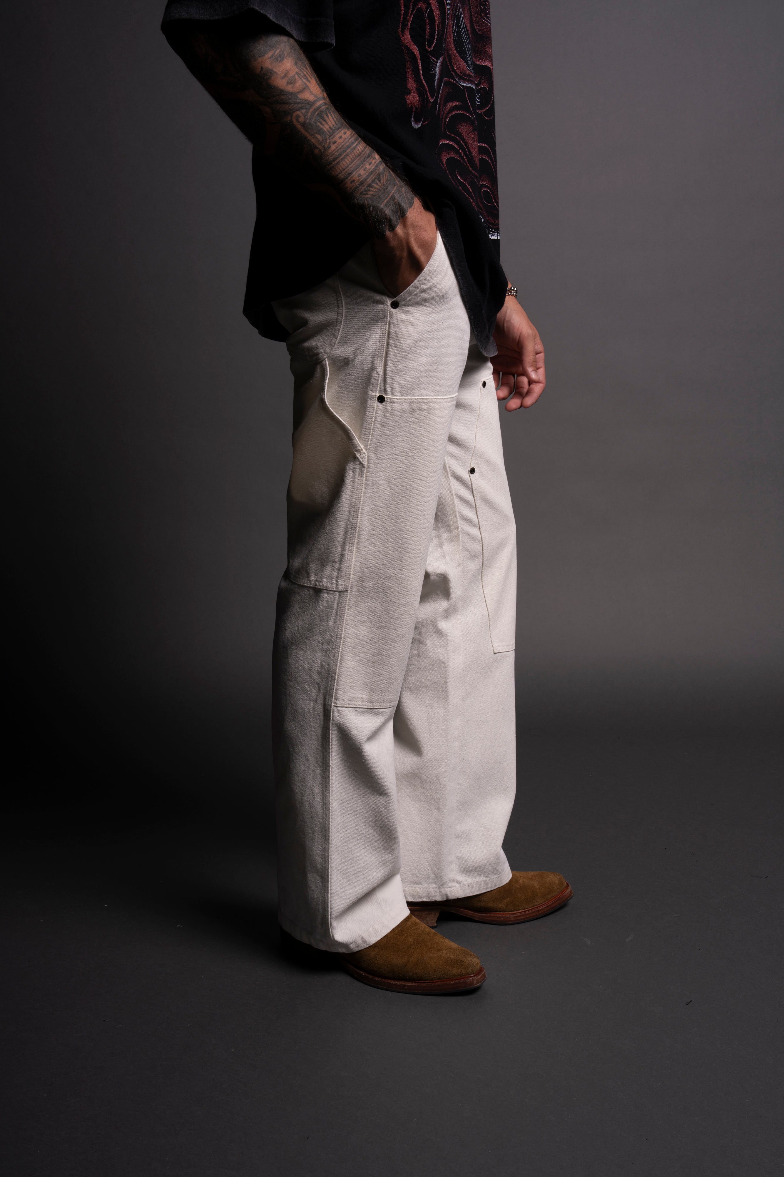 Chopper Hoffa Flare Pants in Cream