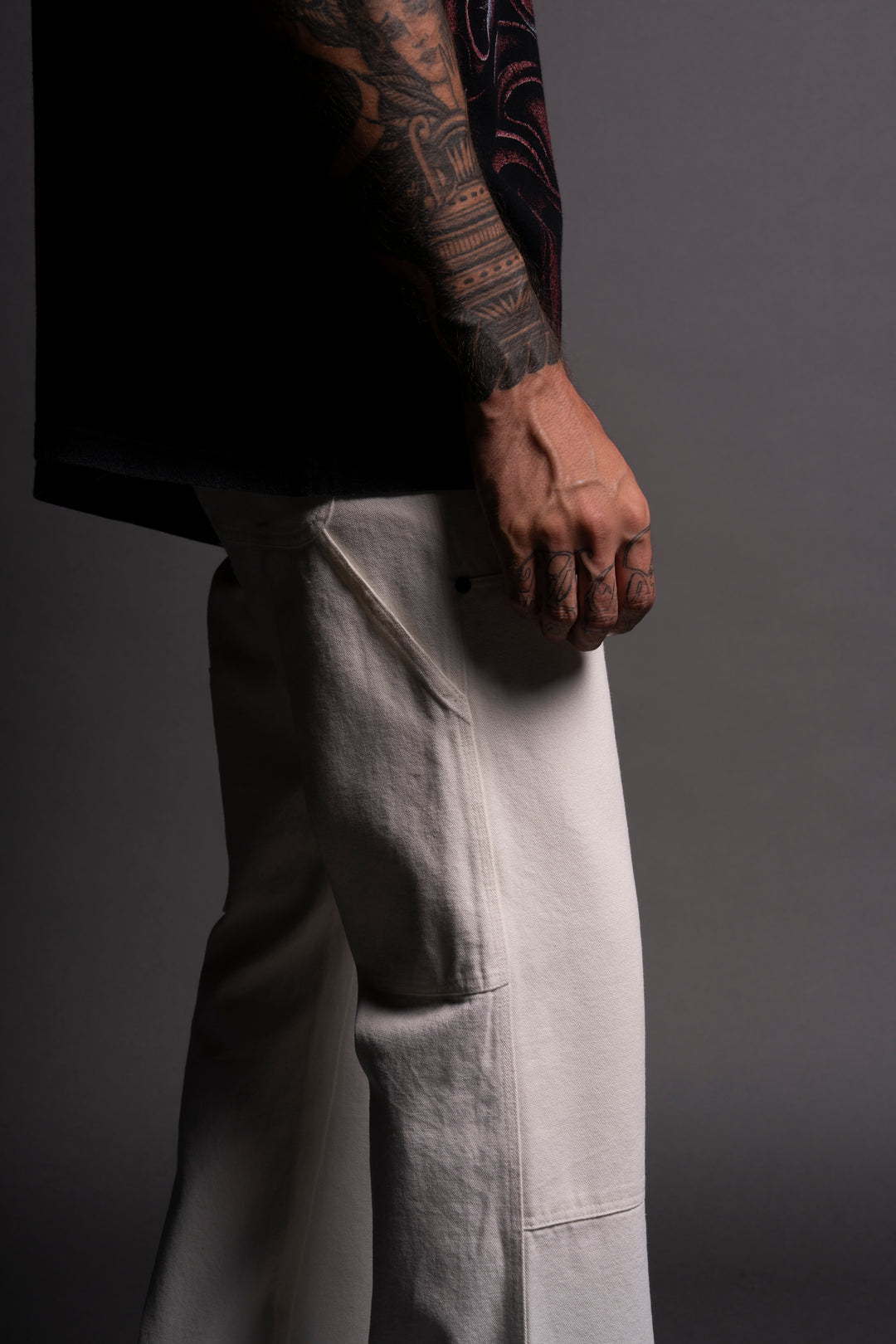 Chopper Hoffa Flare Pants in Cream