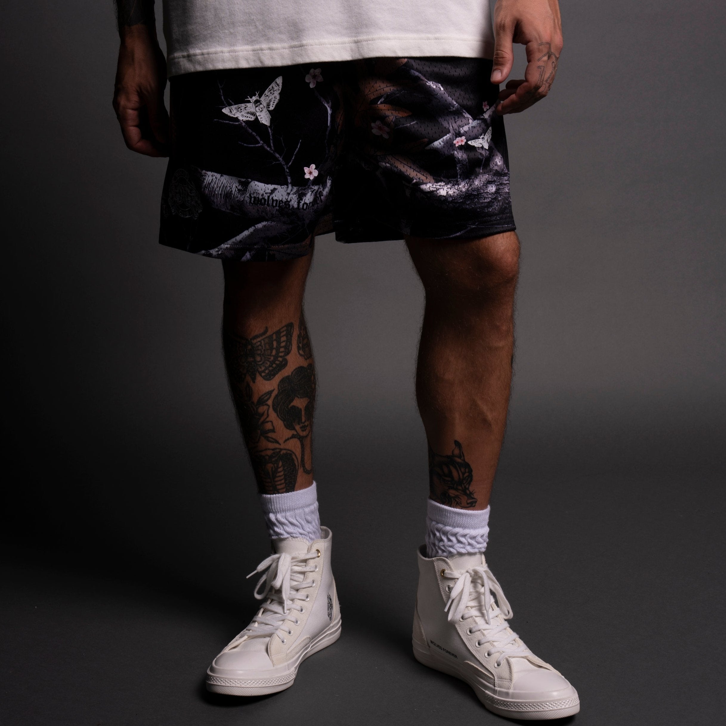 Civil Regime - Camo Floral Mesh selling Shorts