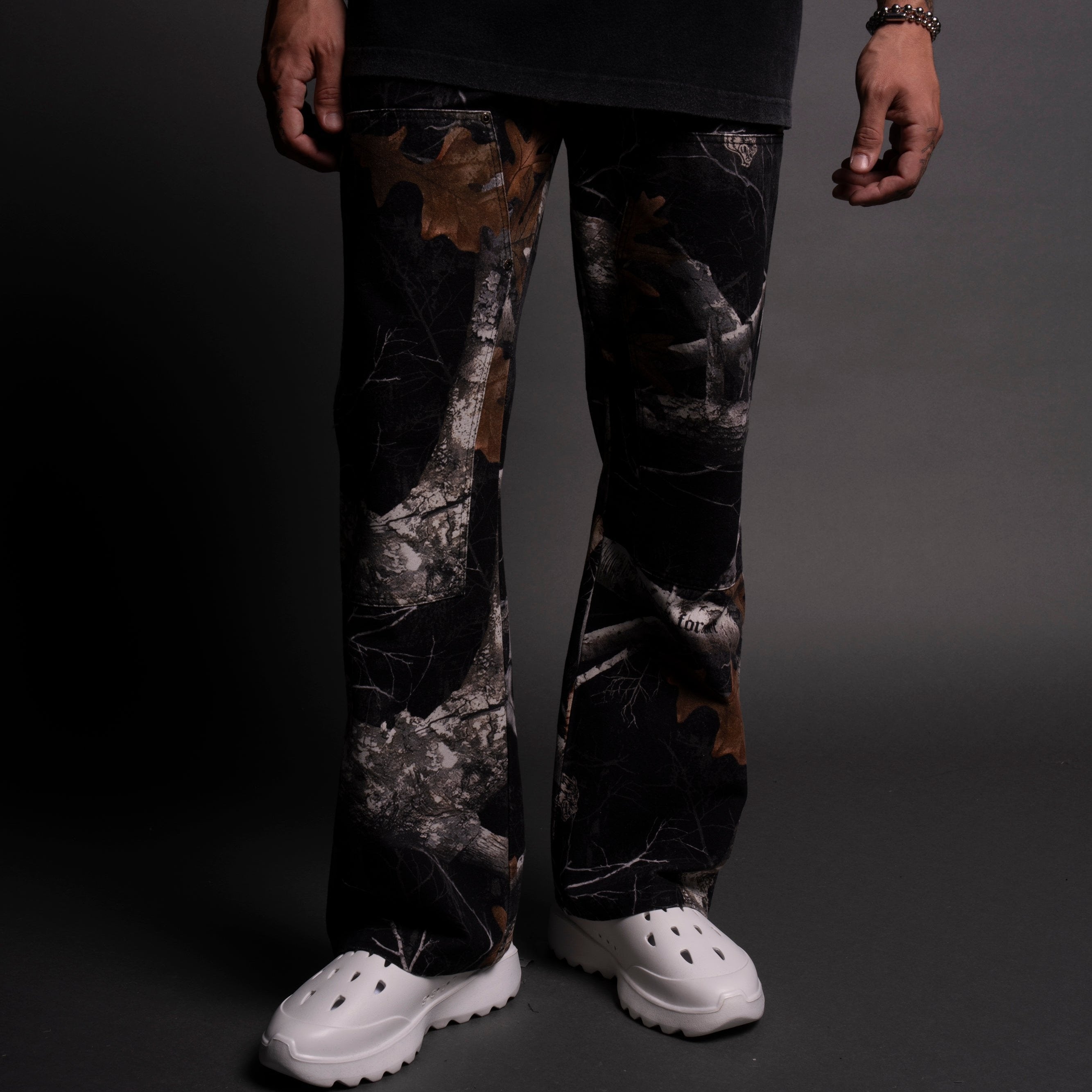 Chopper Hoffa Flare Pants in Darc Woodland Camo