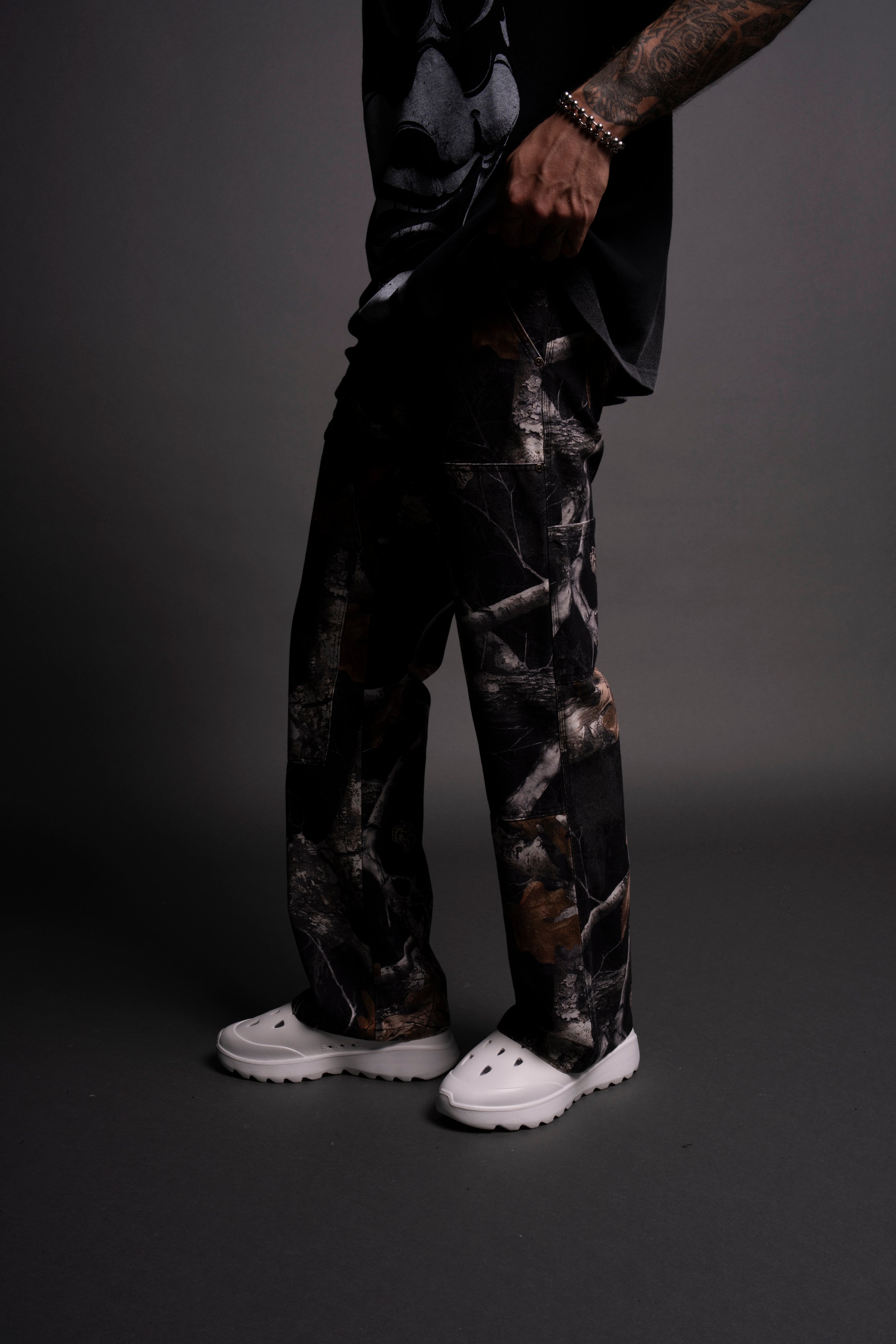 Chopper Hoffa Flare Pants in Darc Woodland Camo