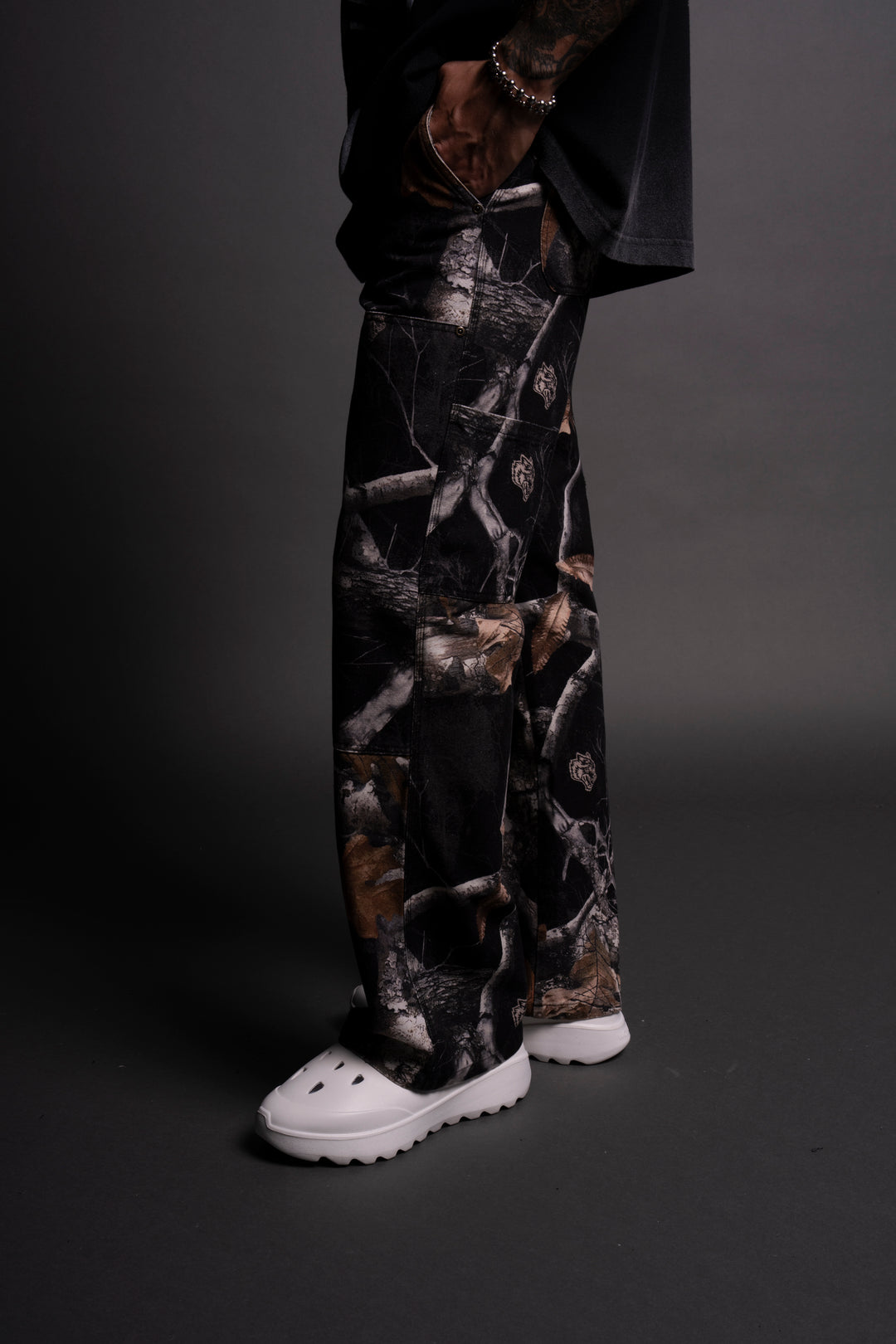 Chopper Hoffa Flare Pants in Darc Woodland Camo