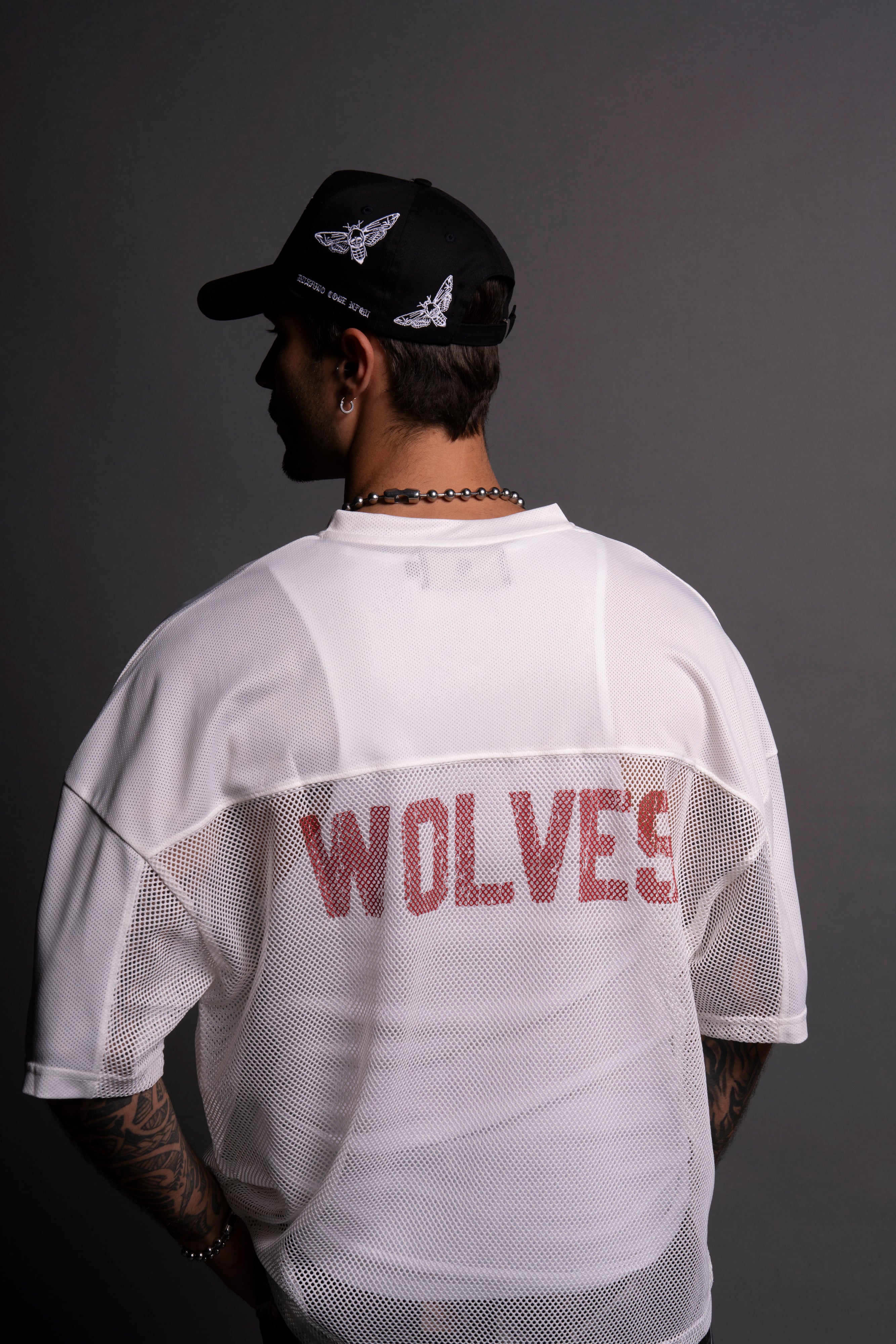 Wolves Forever Emmitt Football Jersey in Cream