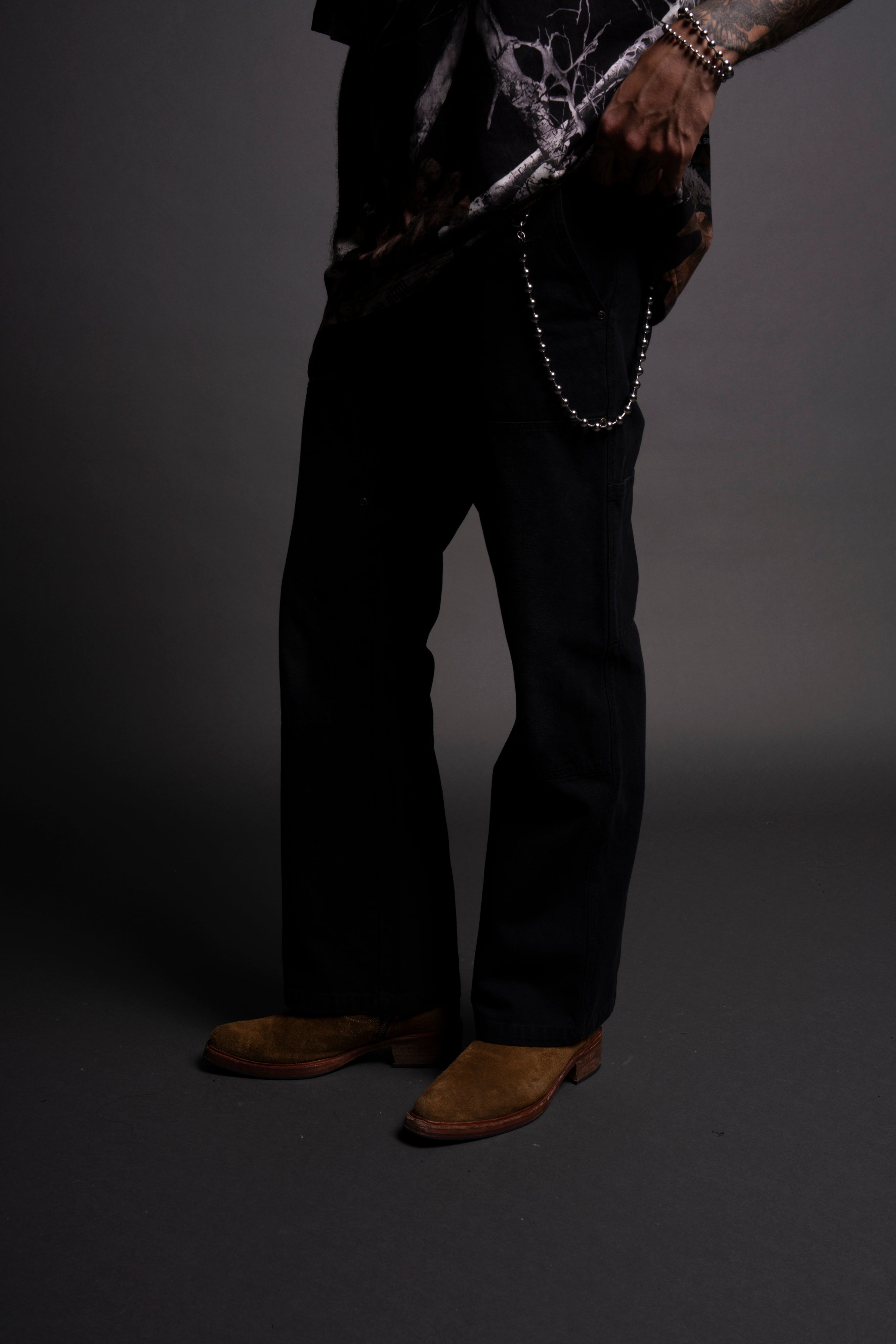 Chopper Hoffa Flare Pants in Black