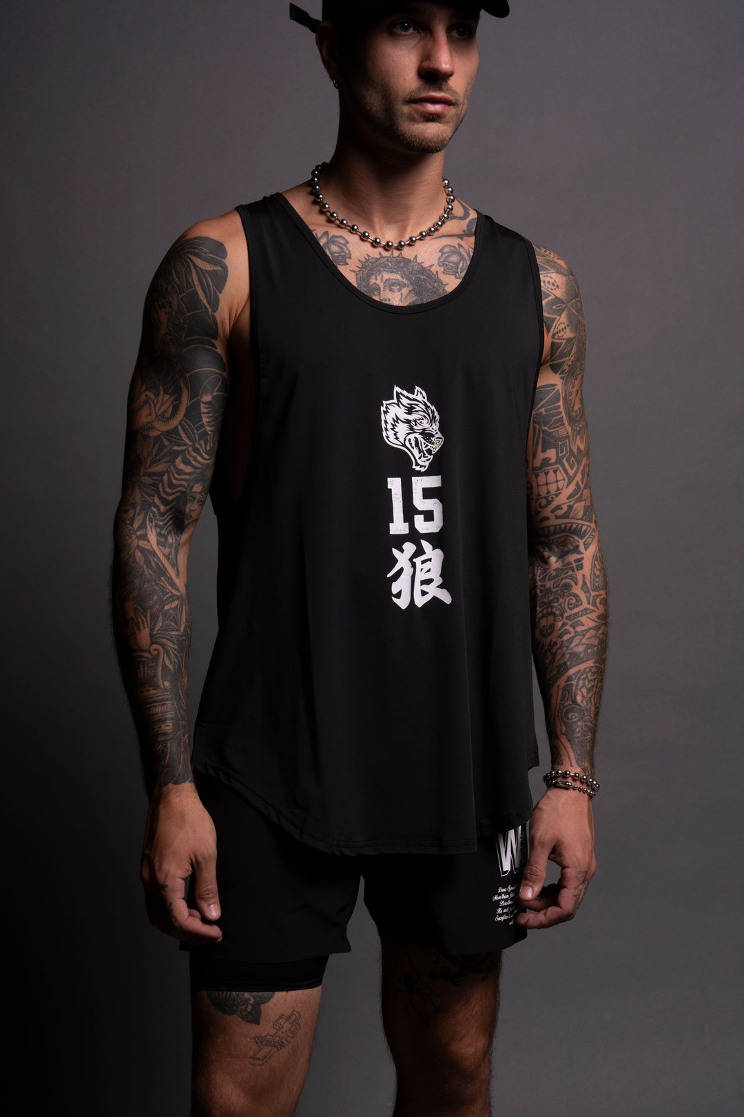 Our Zone "Dry Wolf" (Drop) Tank in Black