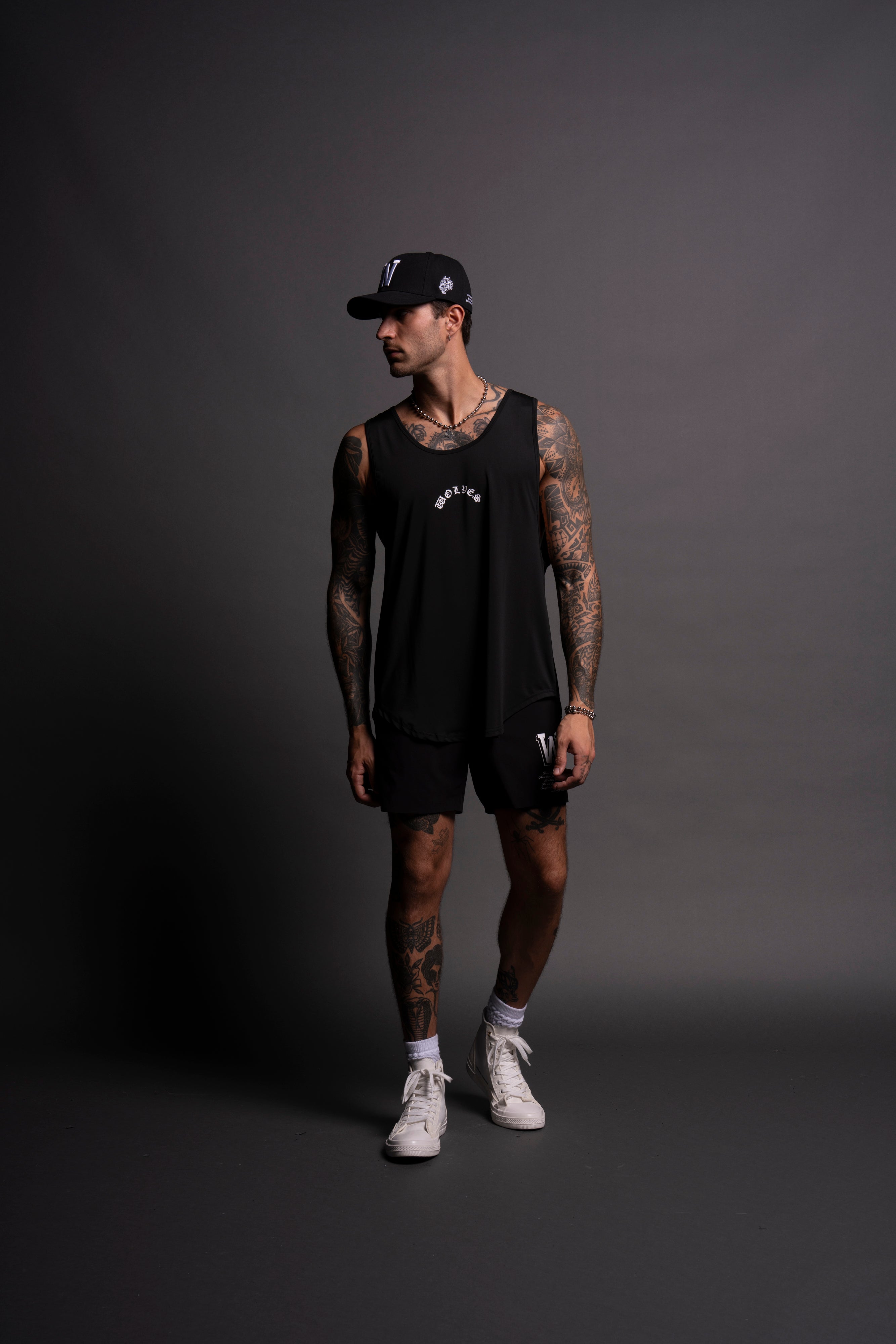 Chopper "Dry Wolf" (Drop) Tank in Black