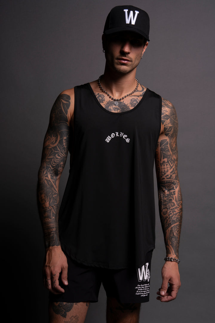 Chopper "Dry Wolf" (Drop) Tank in Black