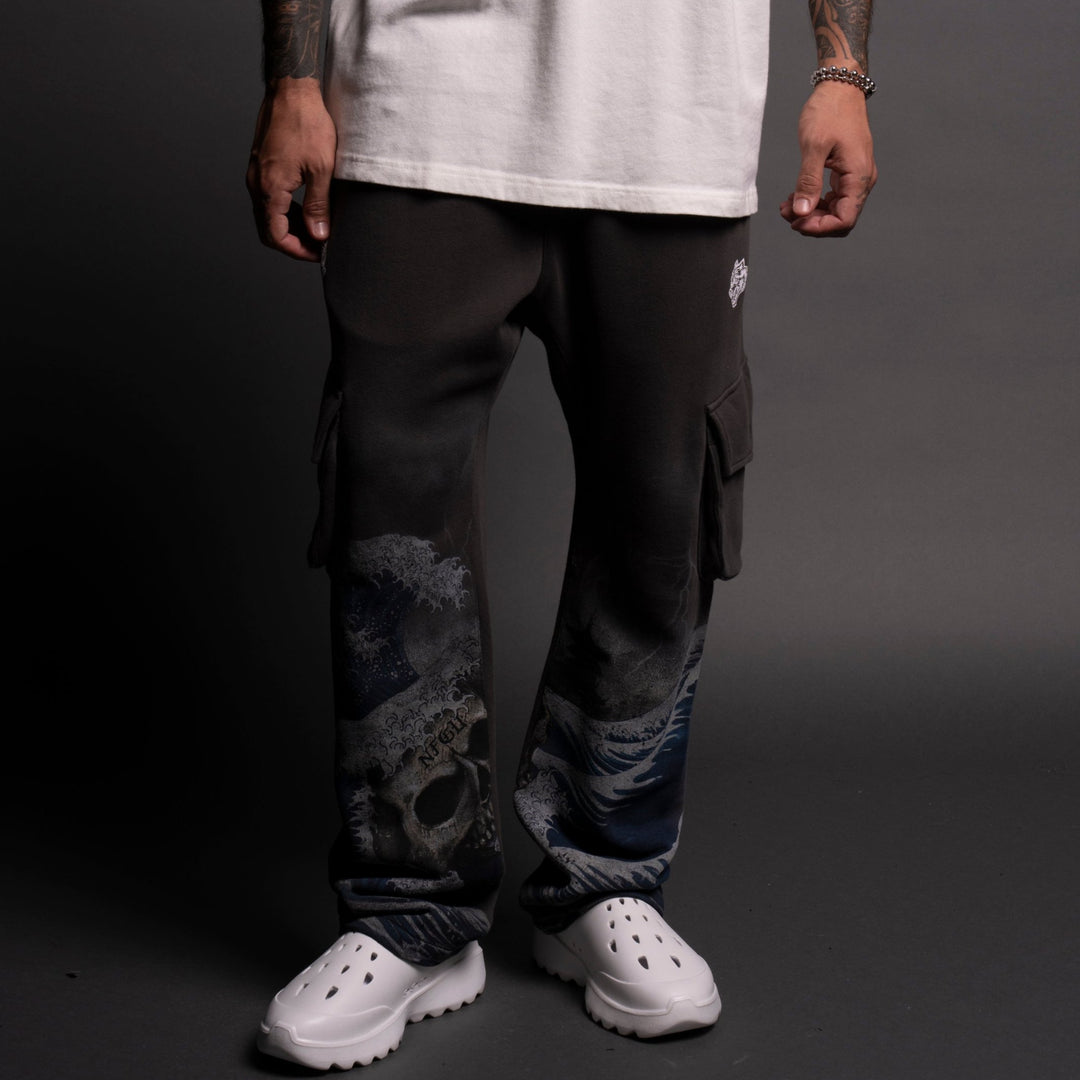 Virtues Bigelow Cargo Sweat Pants in Wolf Gray