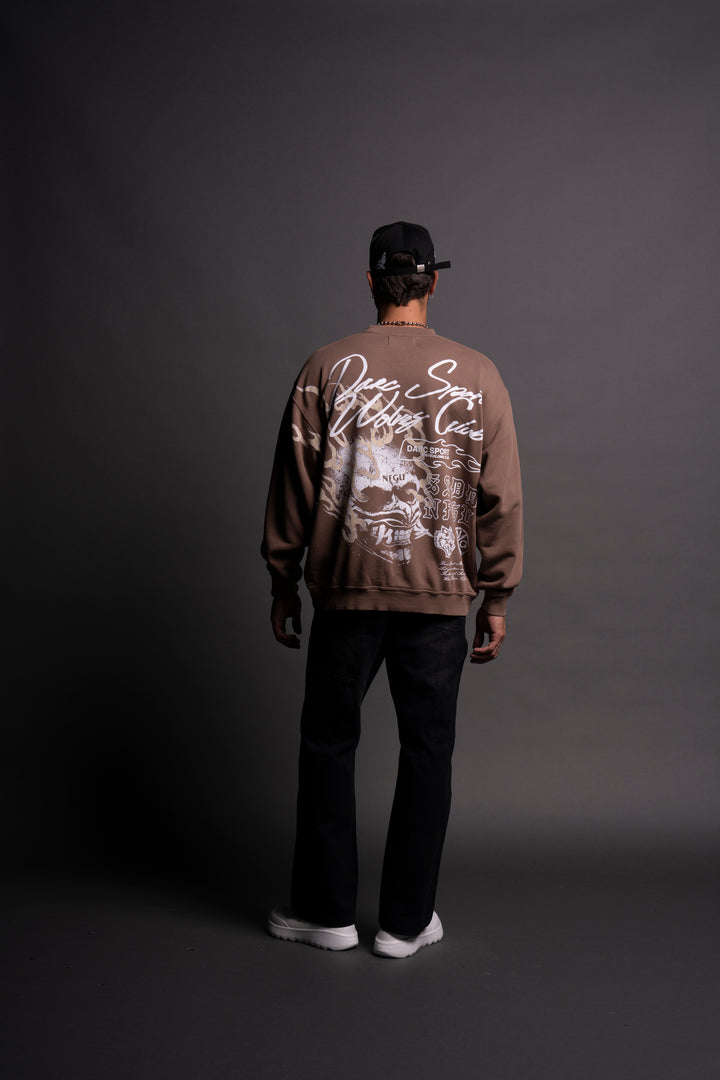 NFGU Mempo London Crewneck in Mojave Brown