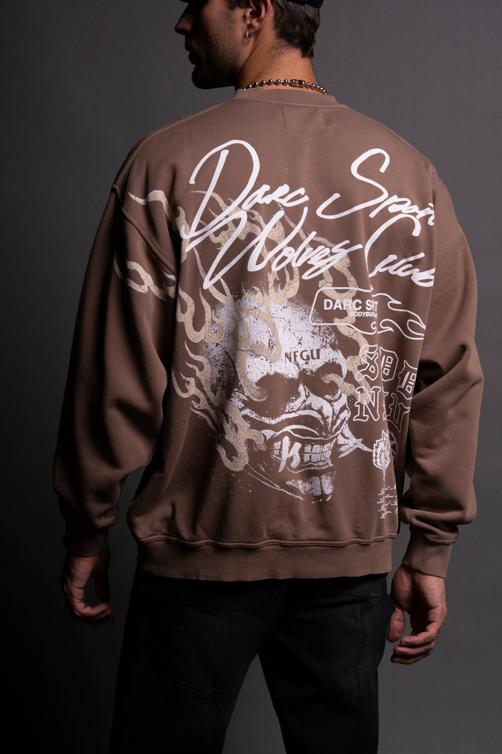 NFGU Mempo London Crewneck in Mojave Brown