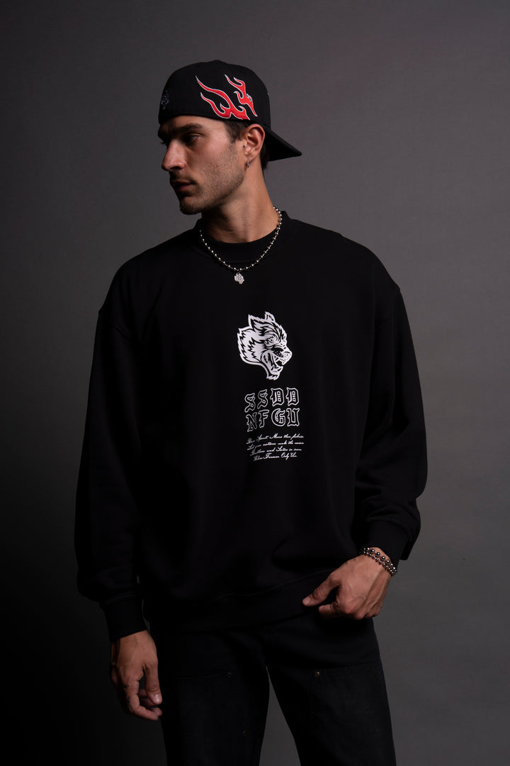 NFGU Mempo London Crewneck in Black