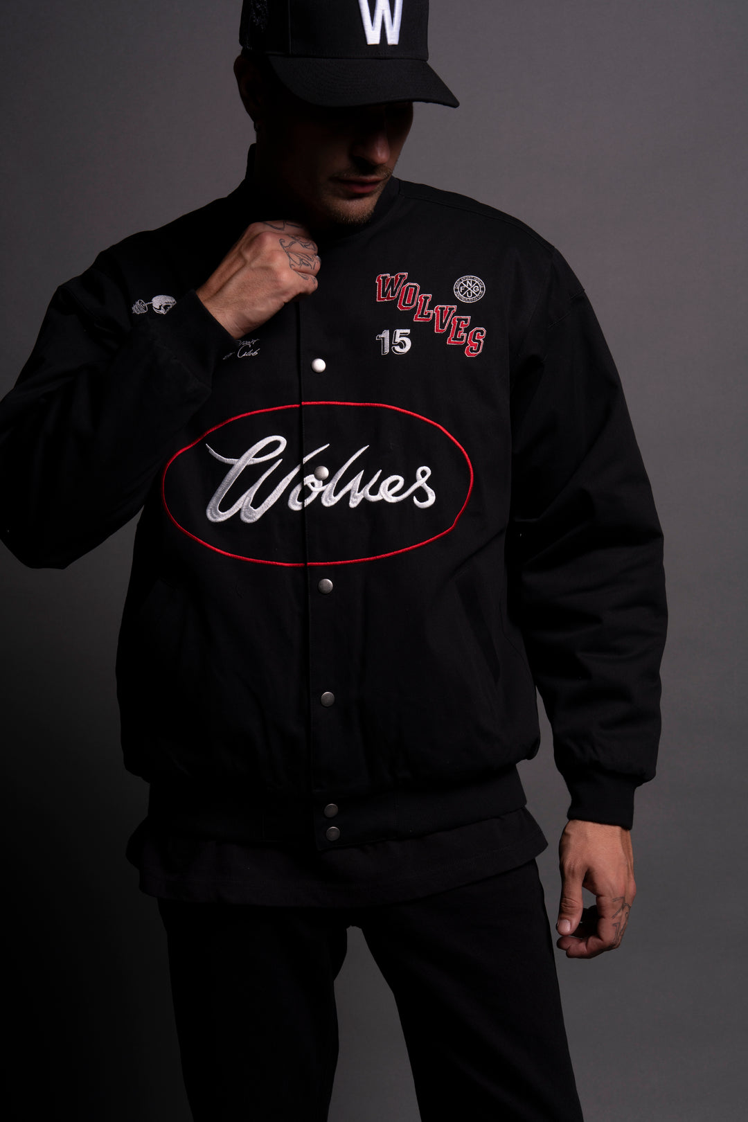 Live Fast V2 Snap Jacket in Black