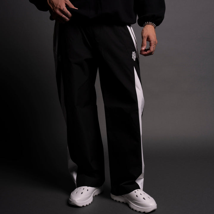 Dual Brolic Unisex Track Pants in Black/White