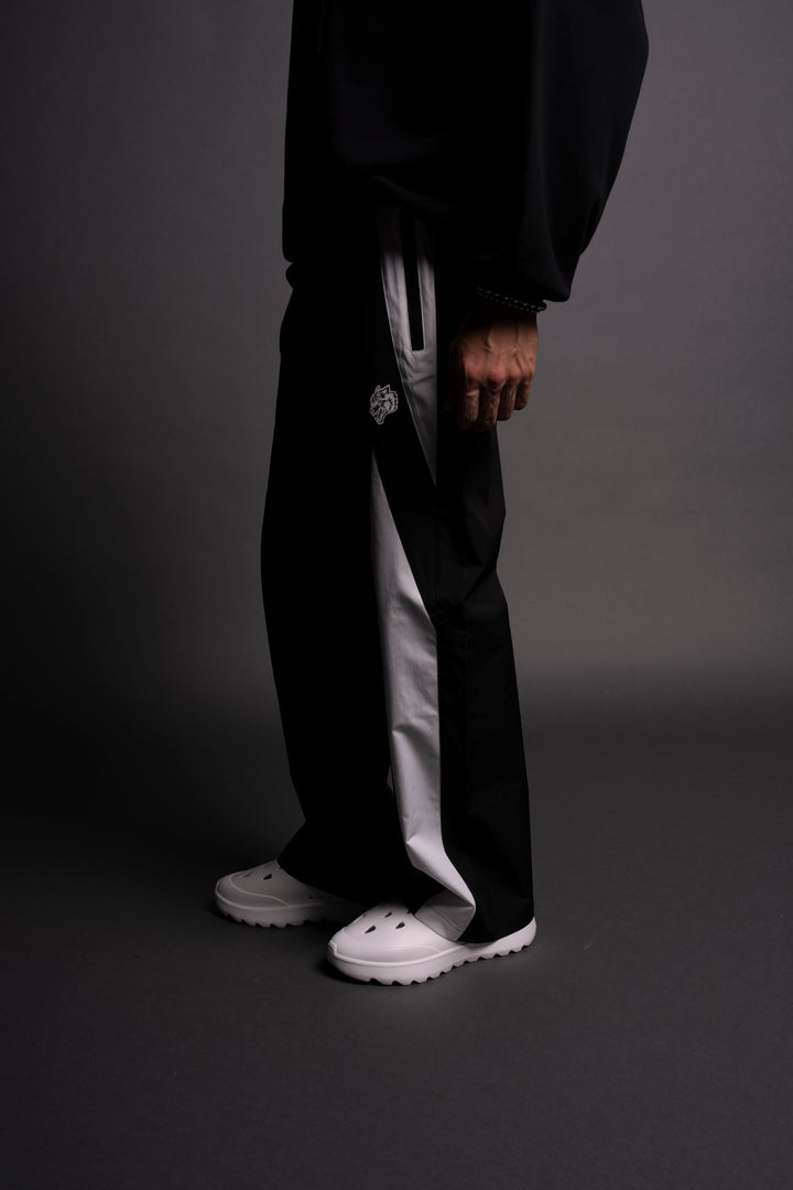 Dual Brolic Unisex Track Pants in Black/White