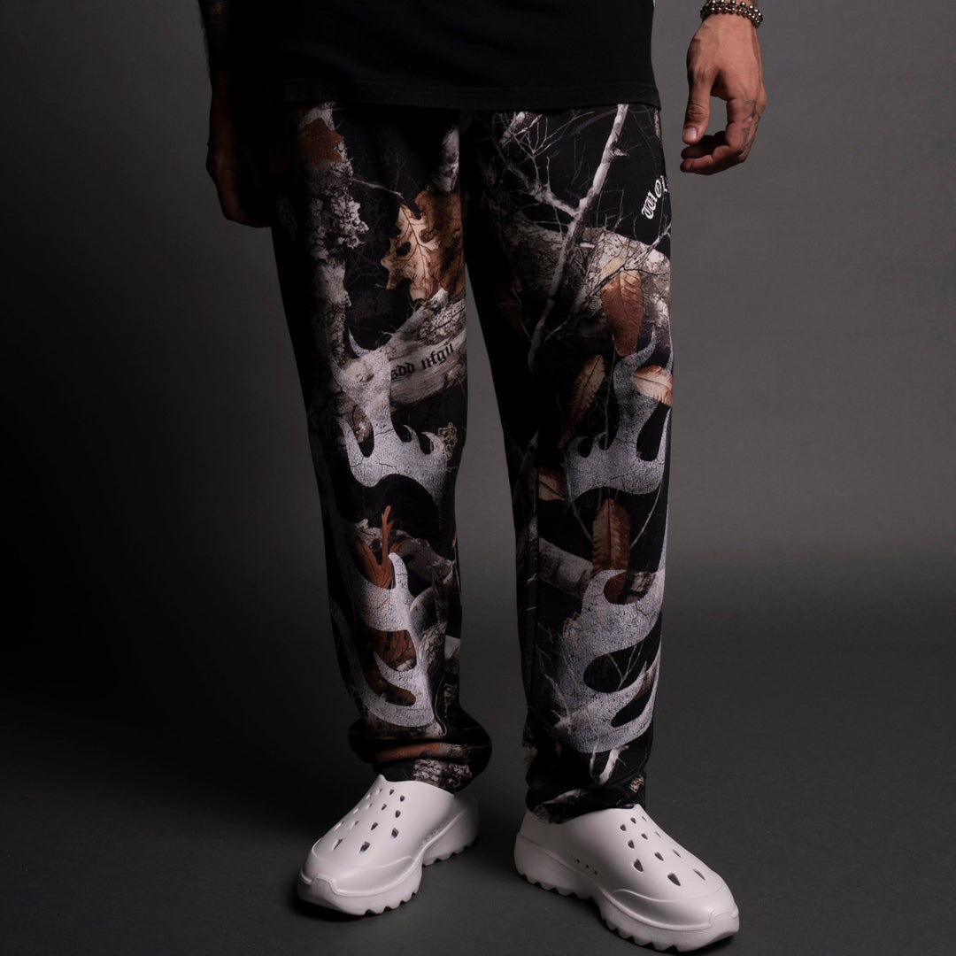 Mempo Kumite V2 Sweat Pants in Darc Woodland Camo