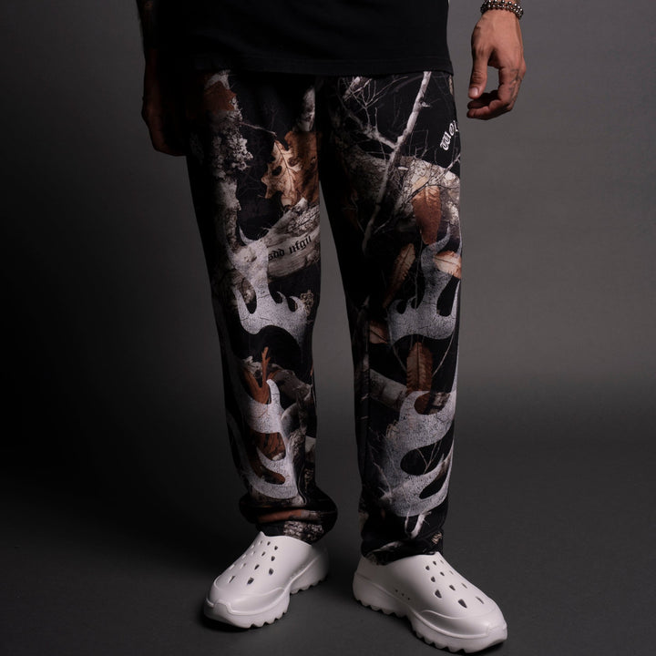 Mempo Kumite V2 Sweat Pants in Darc Woodland Camo