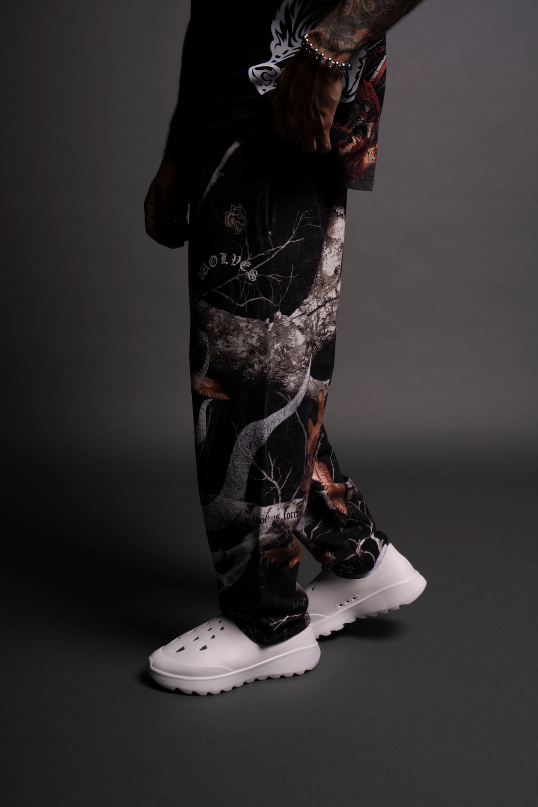 Mempo Kumite V2 Sweat Pants in Darc Woodland Camo