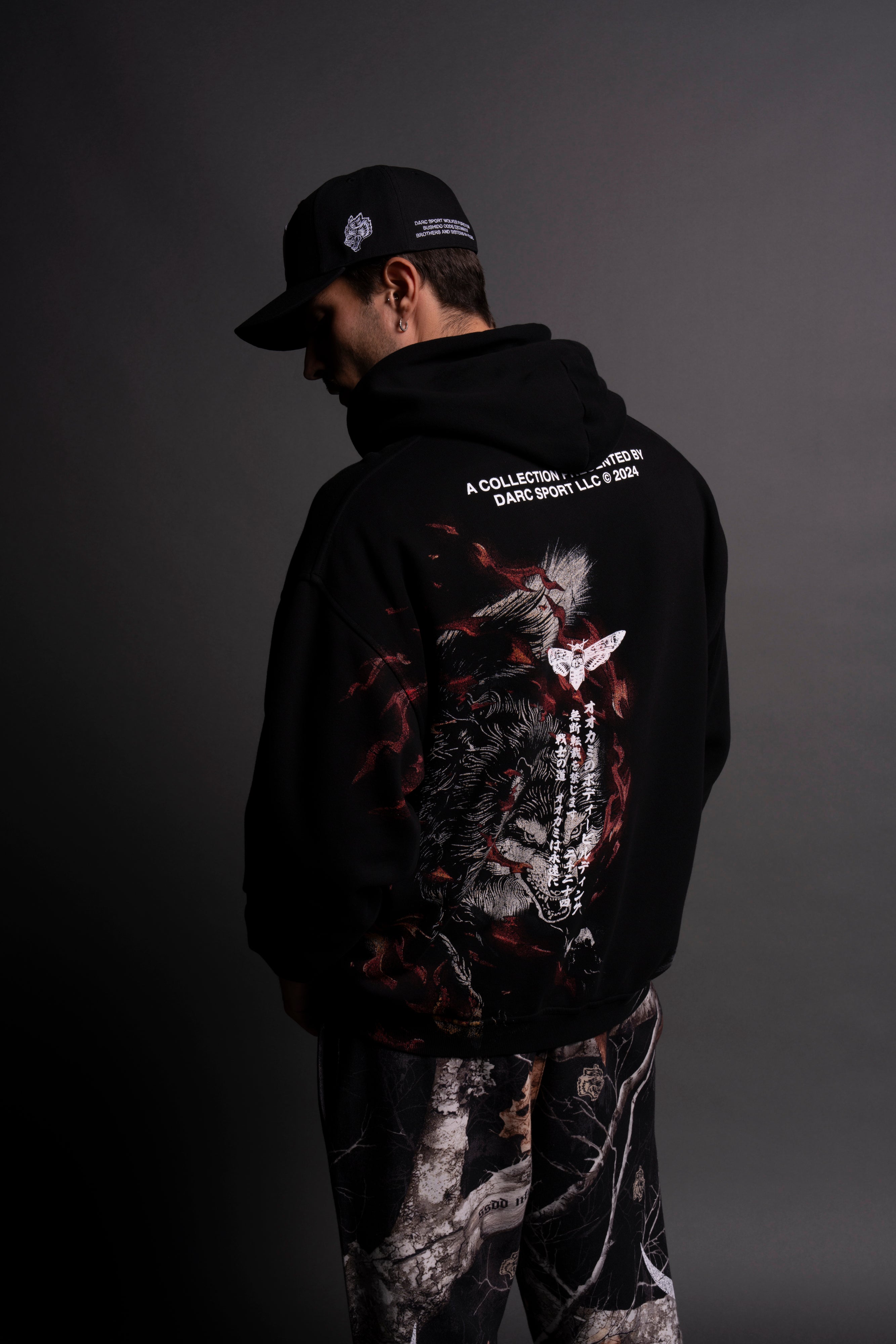 Wolf Integrity "Side-By-Side" Bishop Hoodie in Black