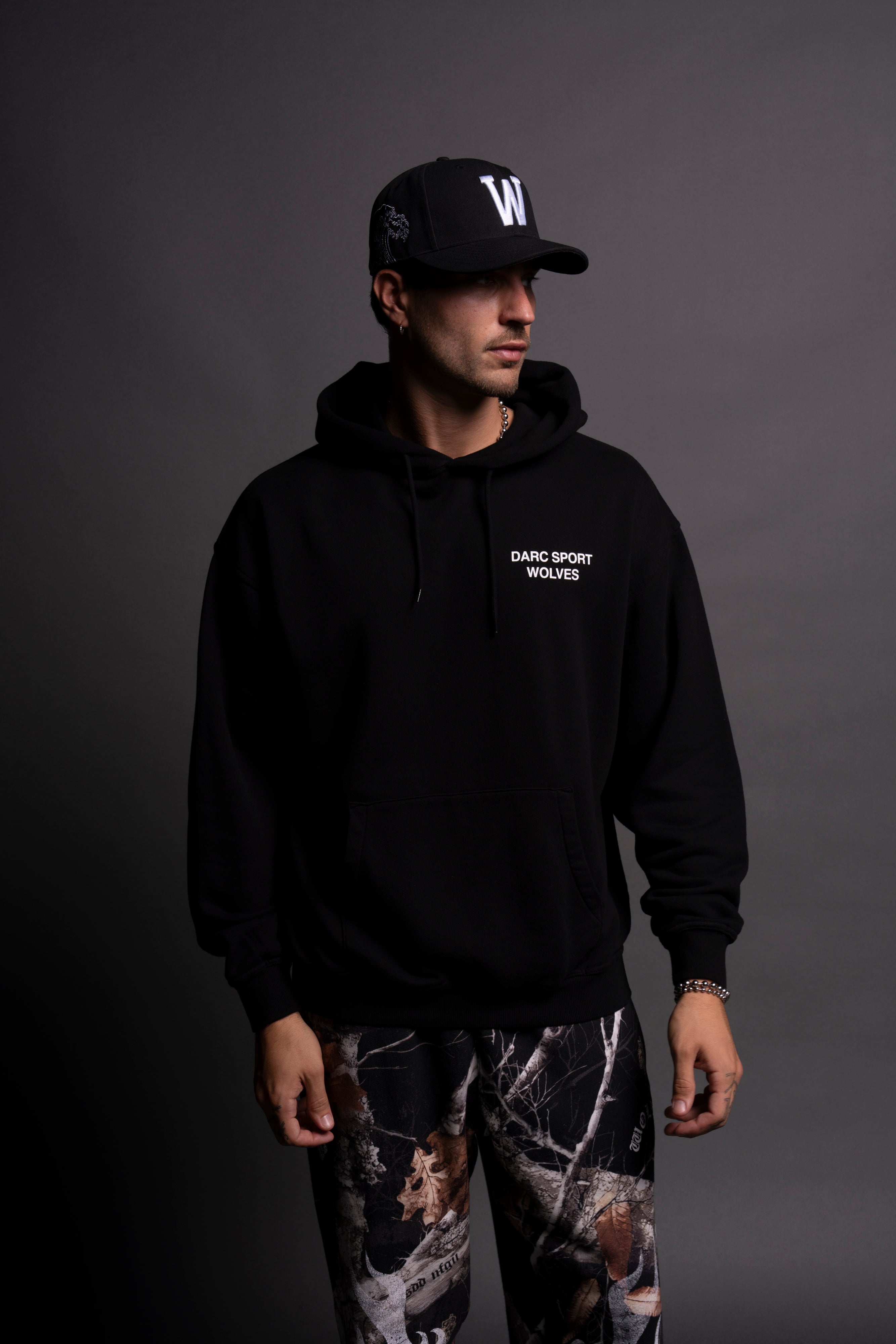 Darc Sport Wolves "Bishop" Hoodie in Black