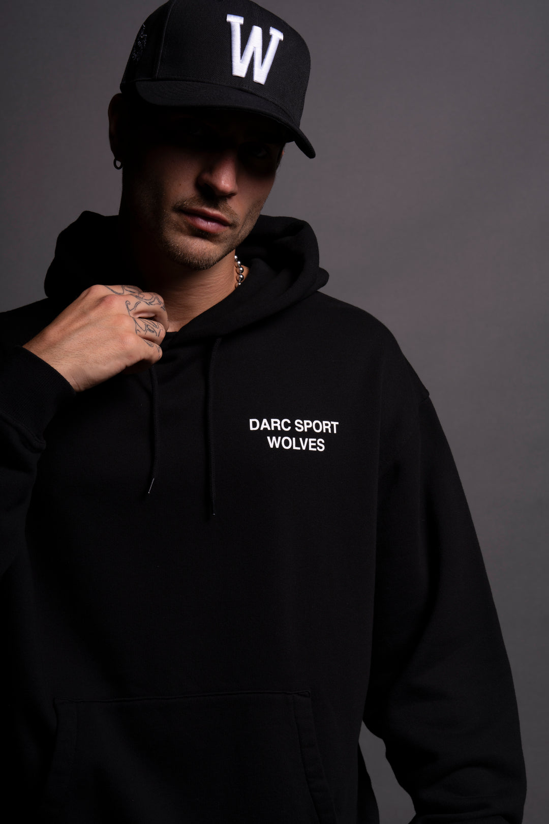 Darc Sport Wolves "Bishop" Hoodie in Black