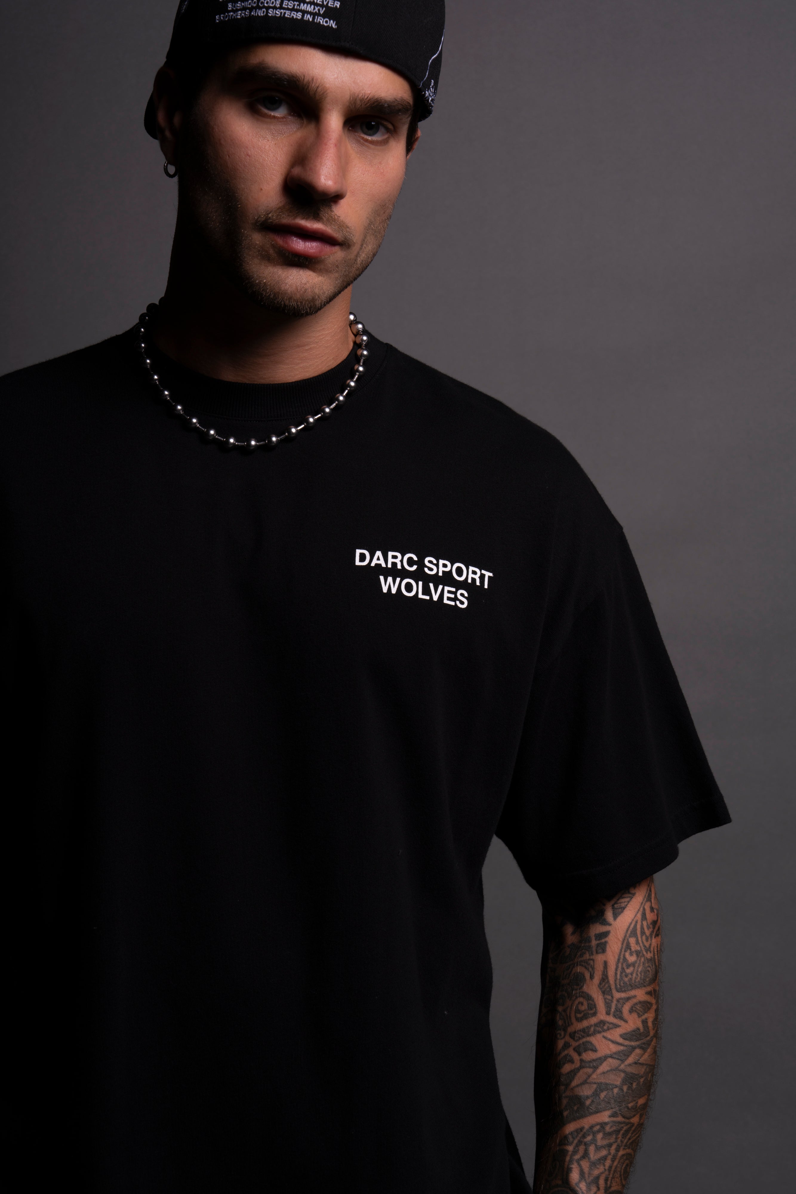 Darc Sport Wolves "Premium" Oversized Tee in Black