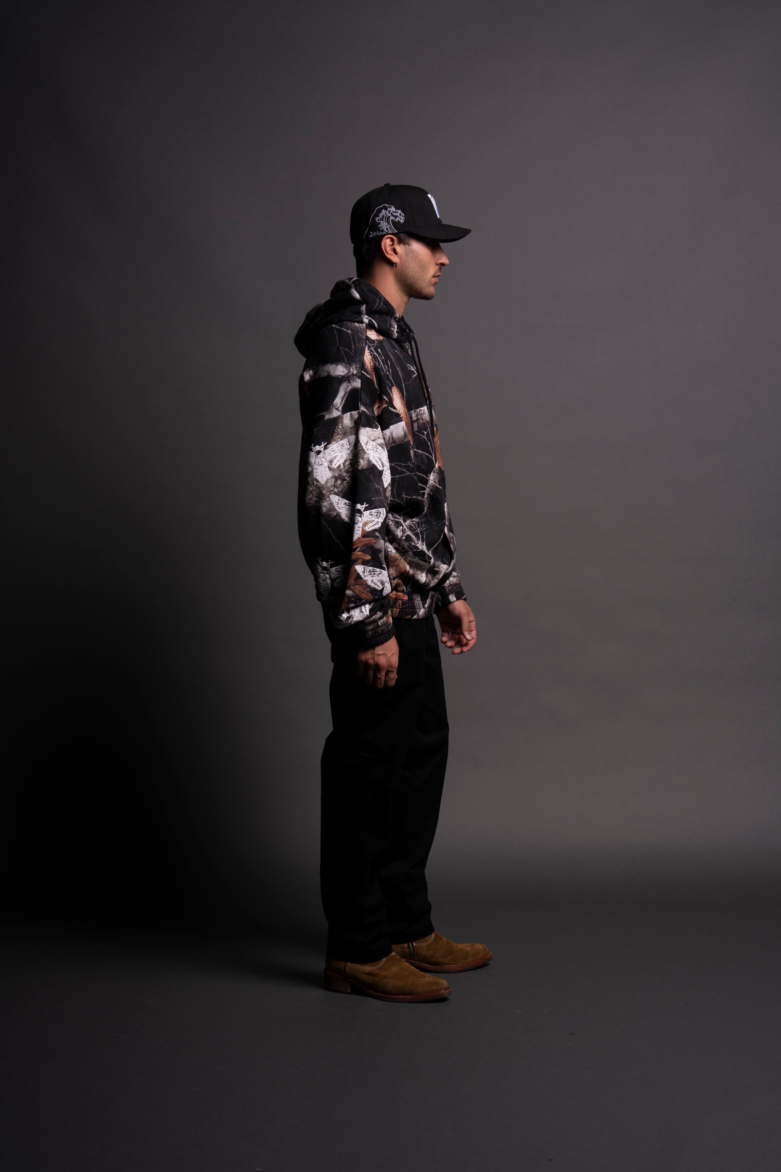 Reborn "Chambers" Zip Hoodie in Darc Woodland Camo