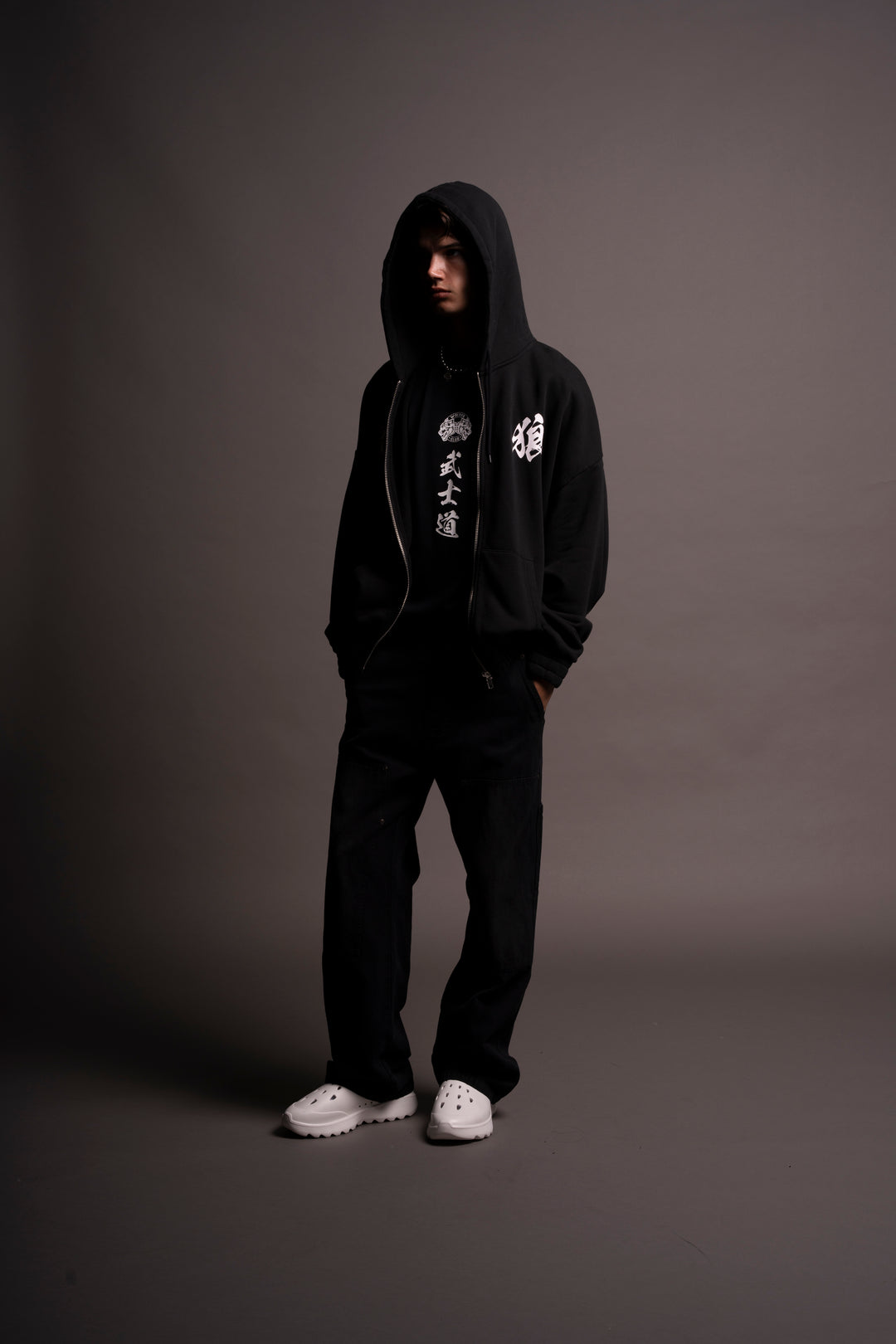 Inferno "Chambers" Zip Hoodie in Black