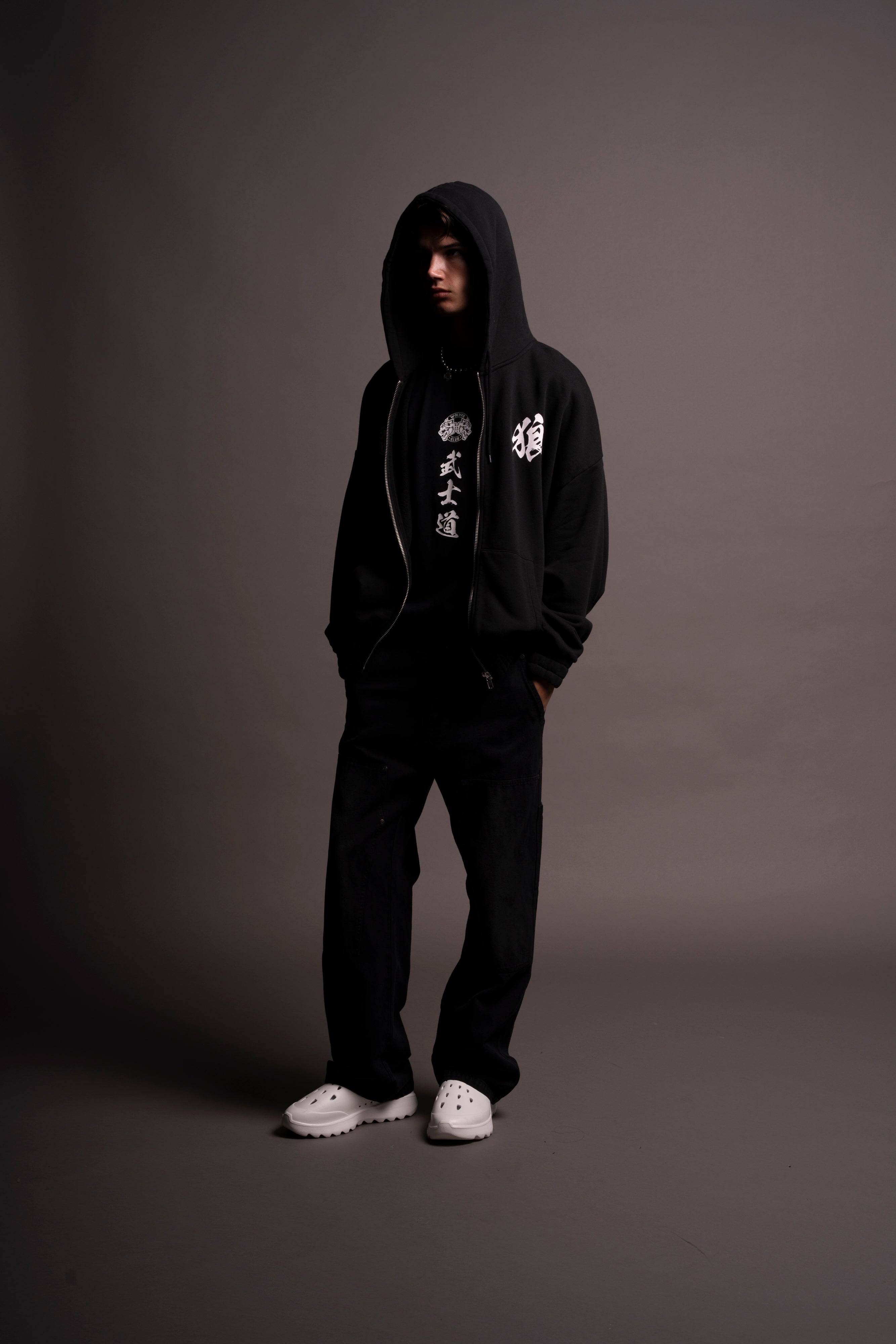 Inferno "Chambers" Zip Hoodie in Black