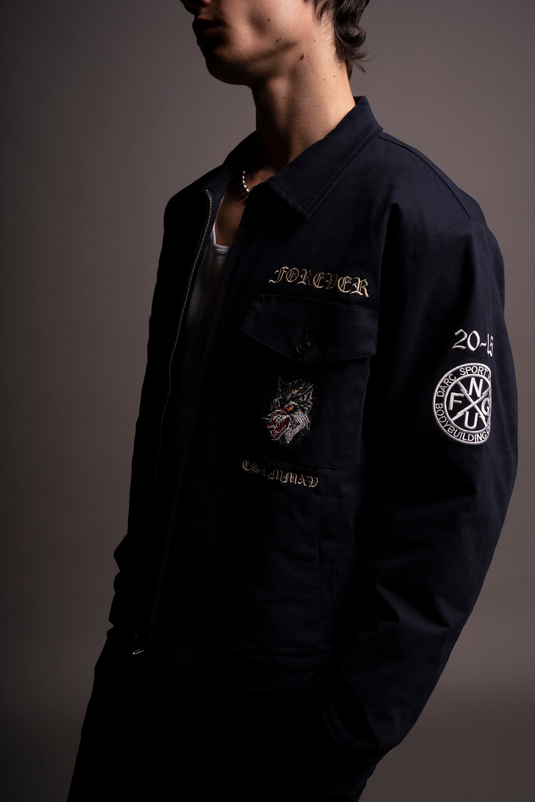 Oni Dom Walker Jacket in Navy