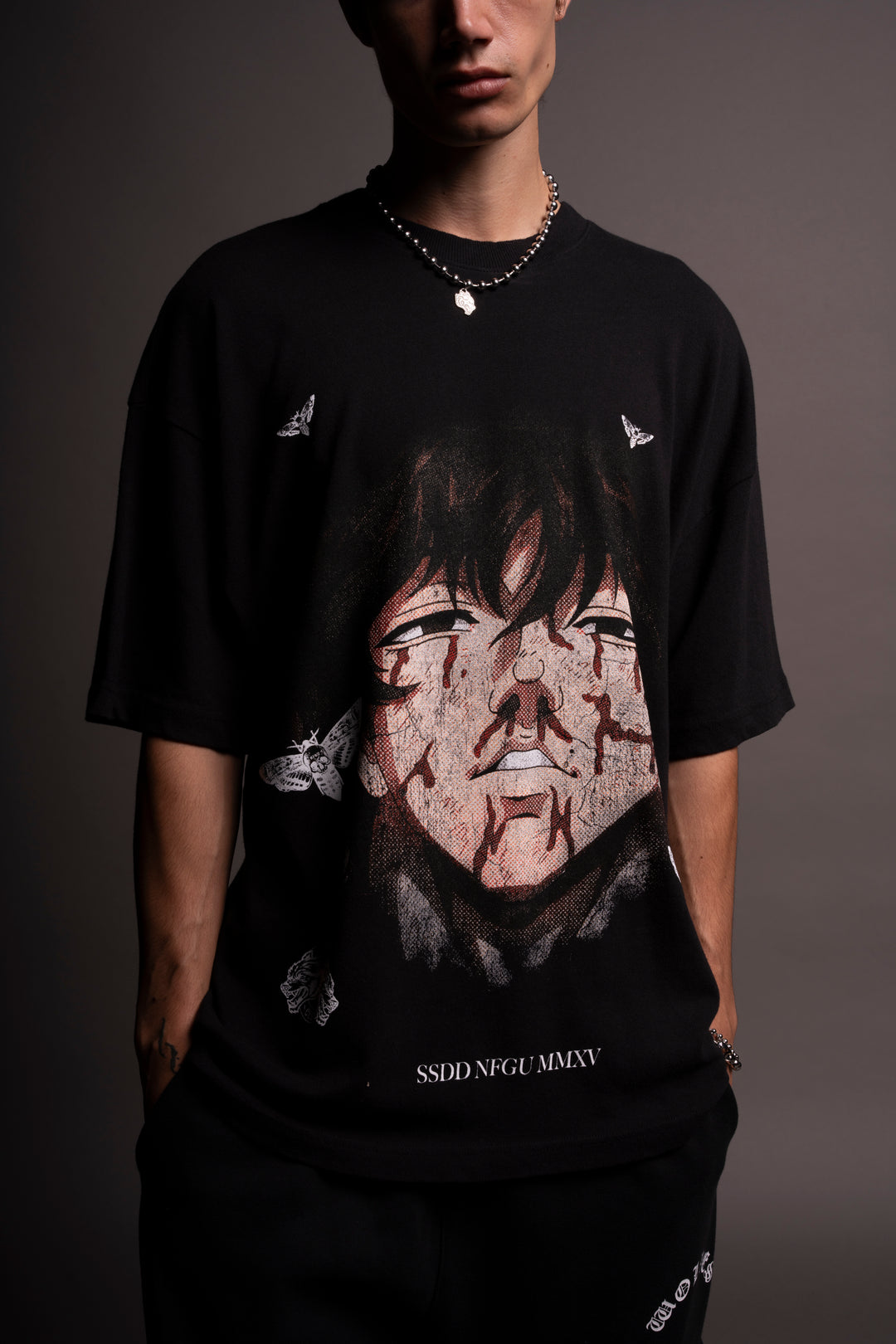 Baki "Premium" Oversized Tee in Black