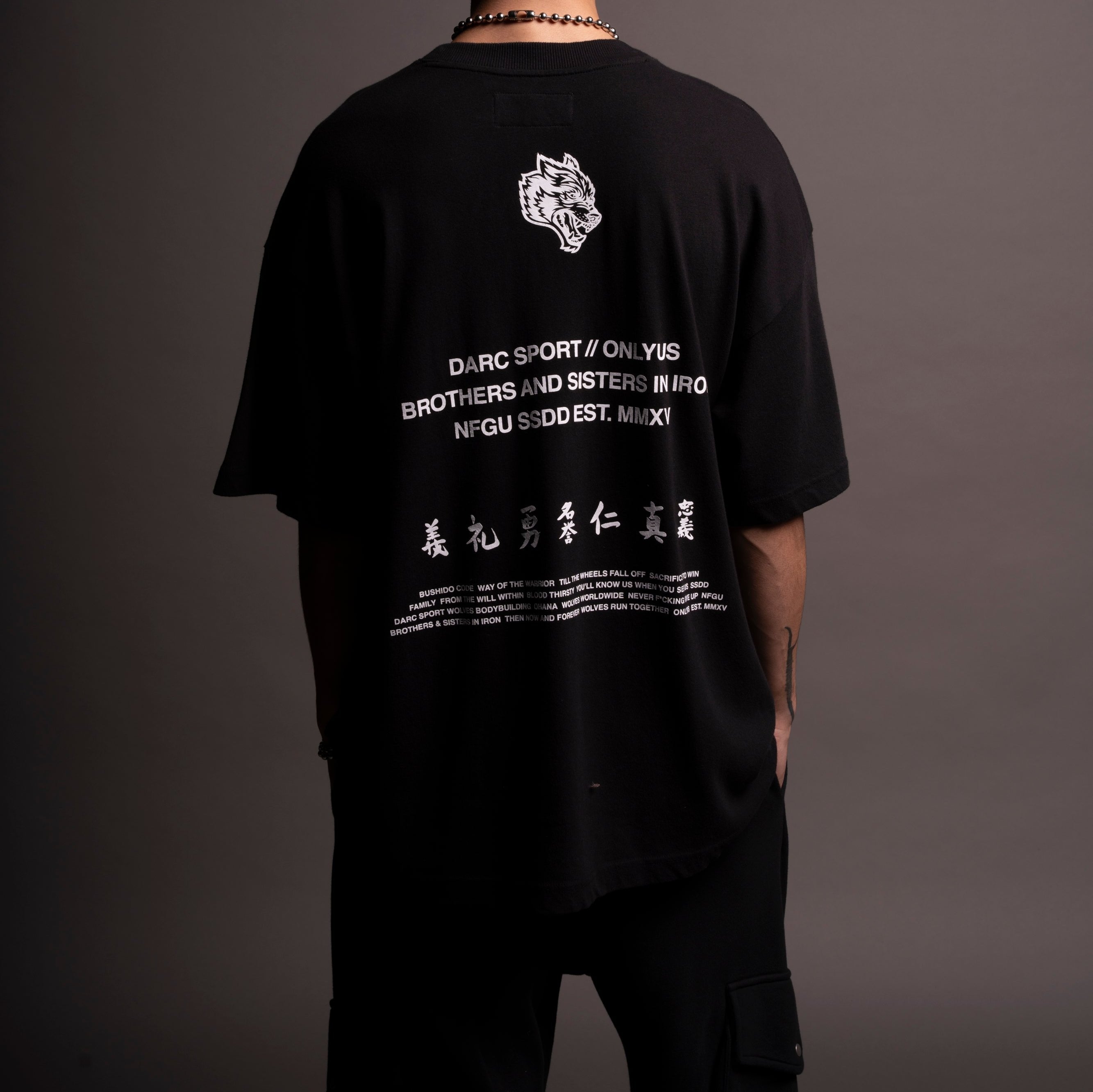 Baki "Premium" Oversized Tee in Black