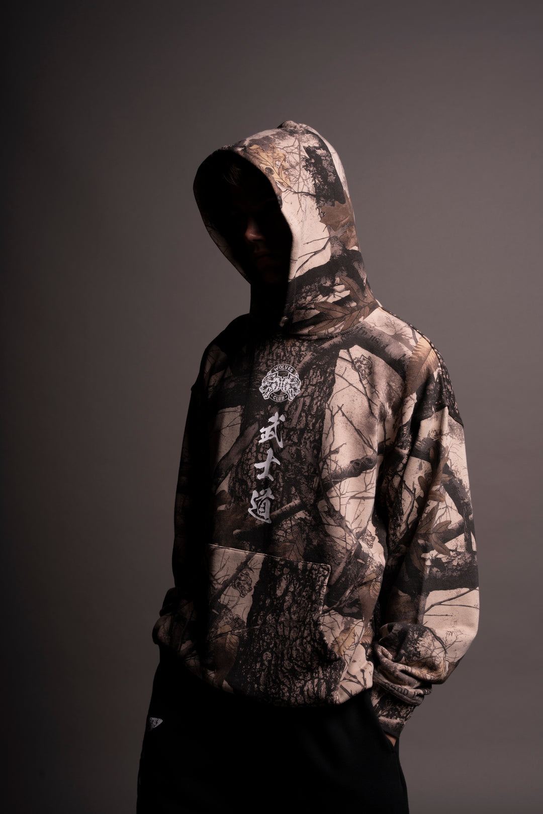 Inferno "Pierce" Unisex Hoodie in Clay Woodland Camo