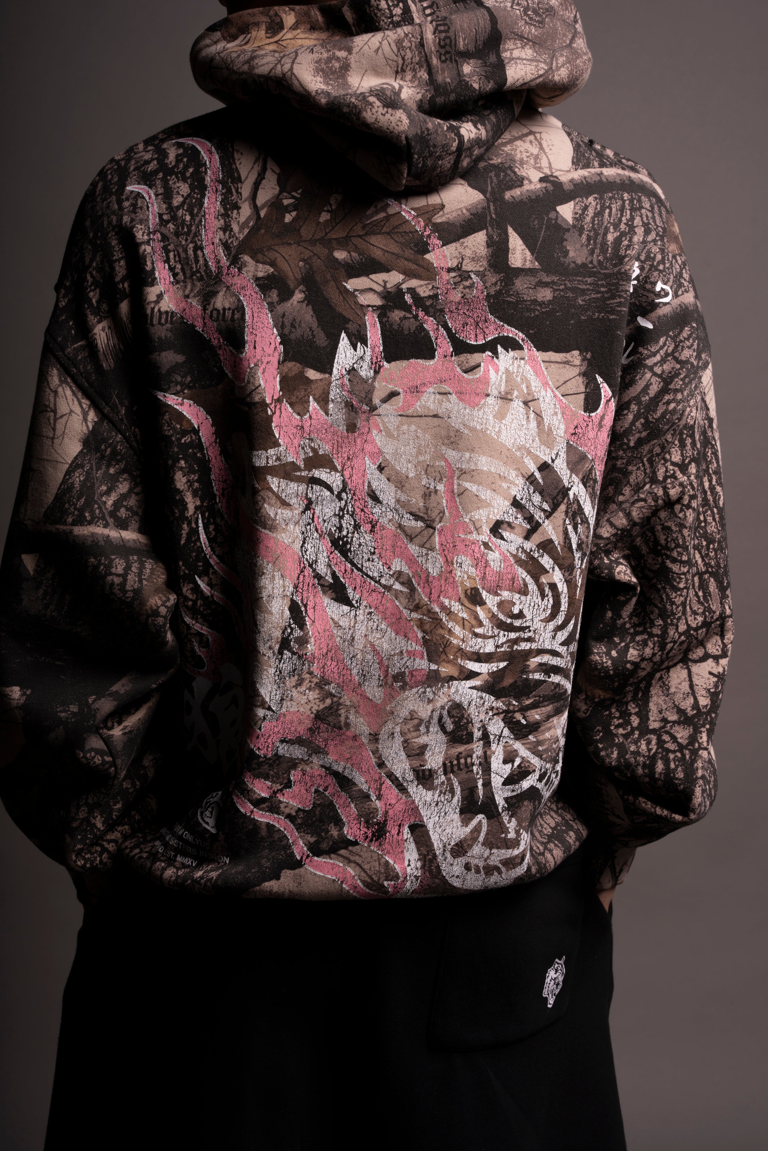 Inferno "Pierce" Unisex Hoodie in Clay Woodland Camo