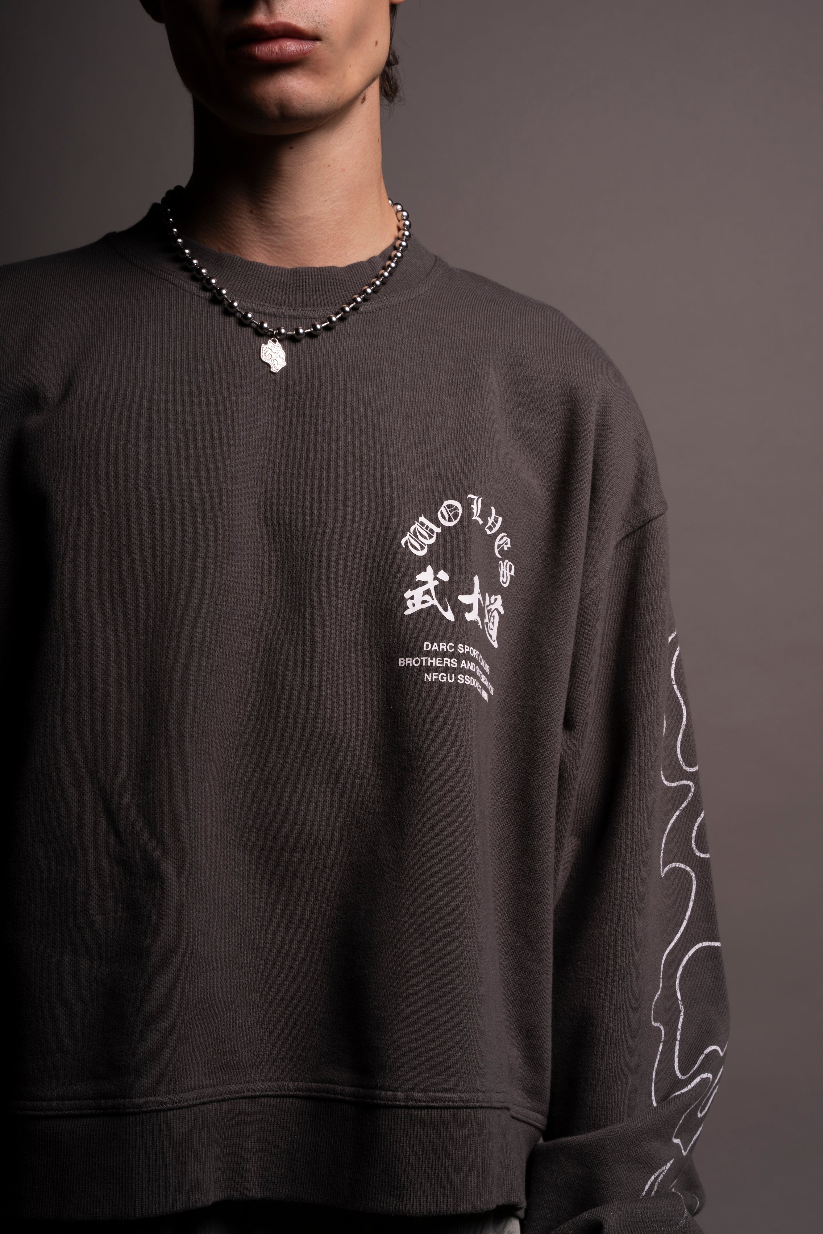 Eternal Grunge Crewneck in Wolf Gray