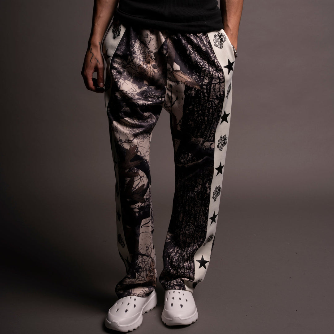 Wolves Roadster Track Pants in Clay Woodland Camo