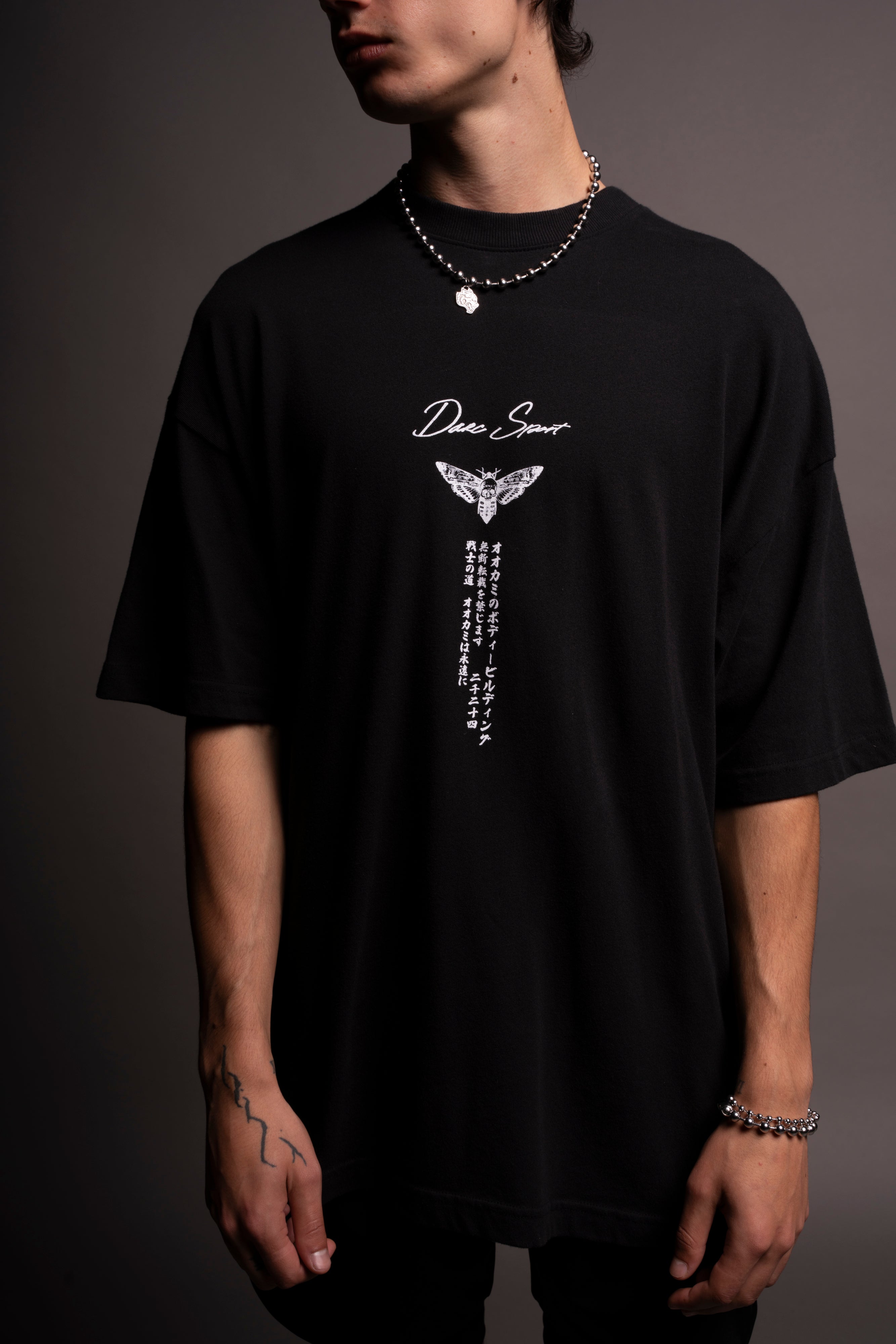 (1 OF 500) Through The Gates "Premium" Oversized Tee in Black